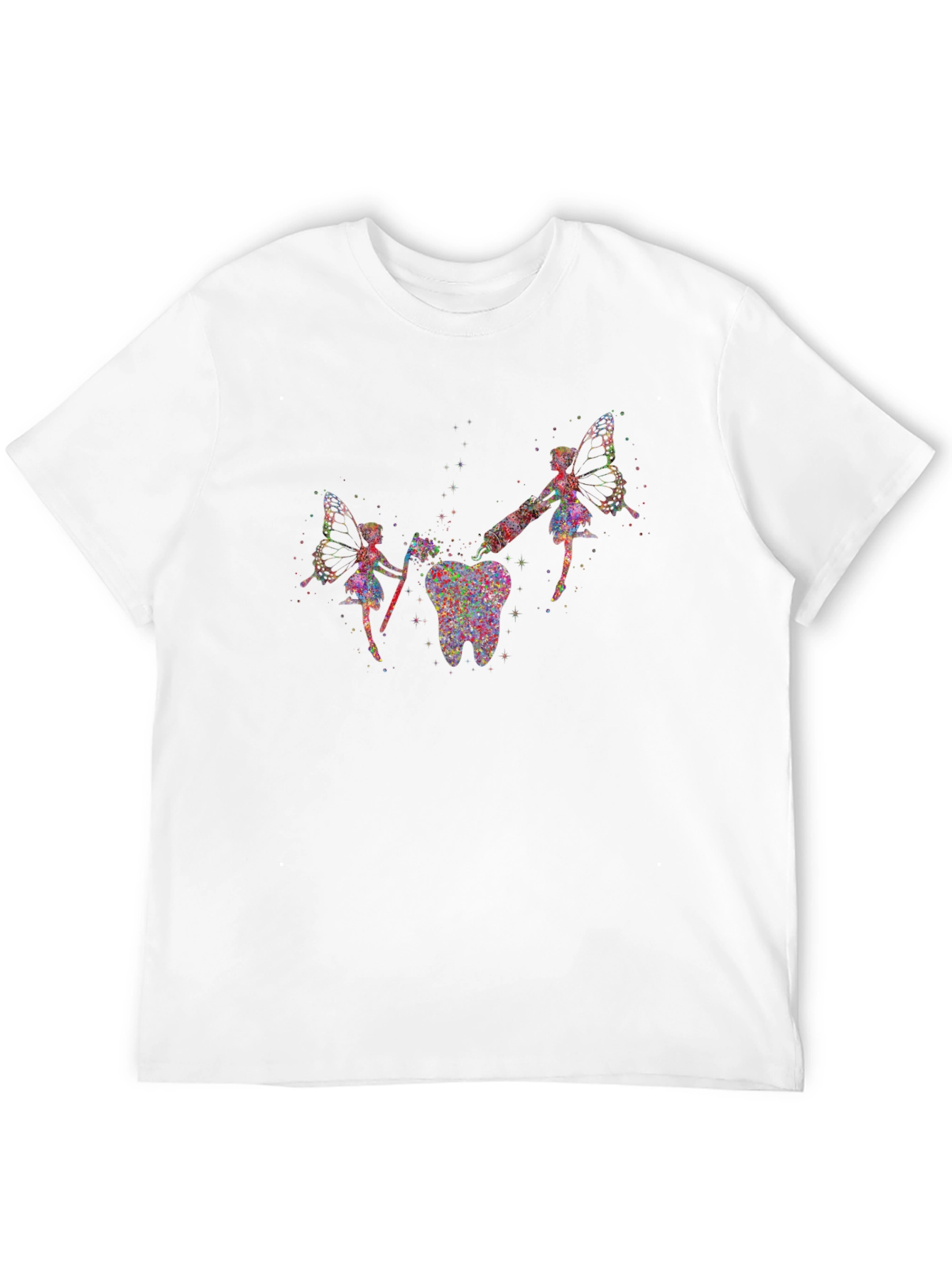 Tooth Fairy Graphic T-Shirt - Unique Dental Art Tee