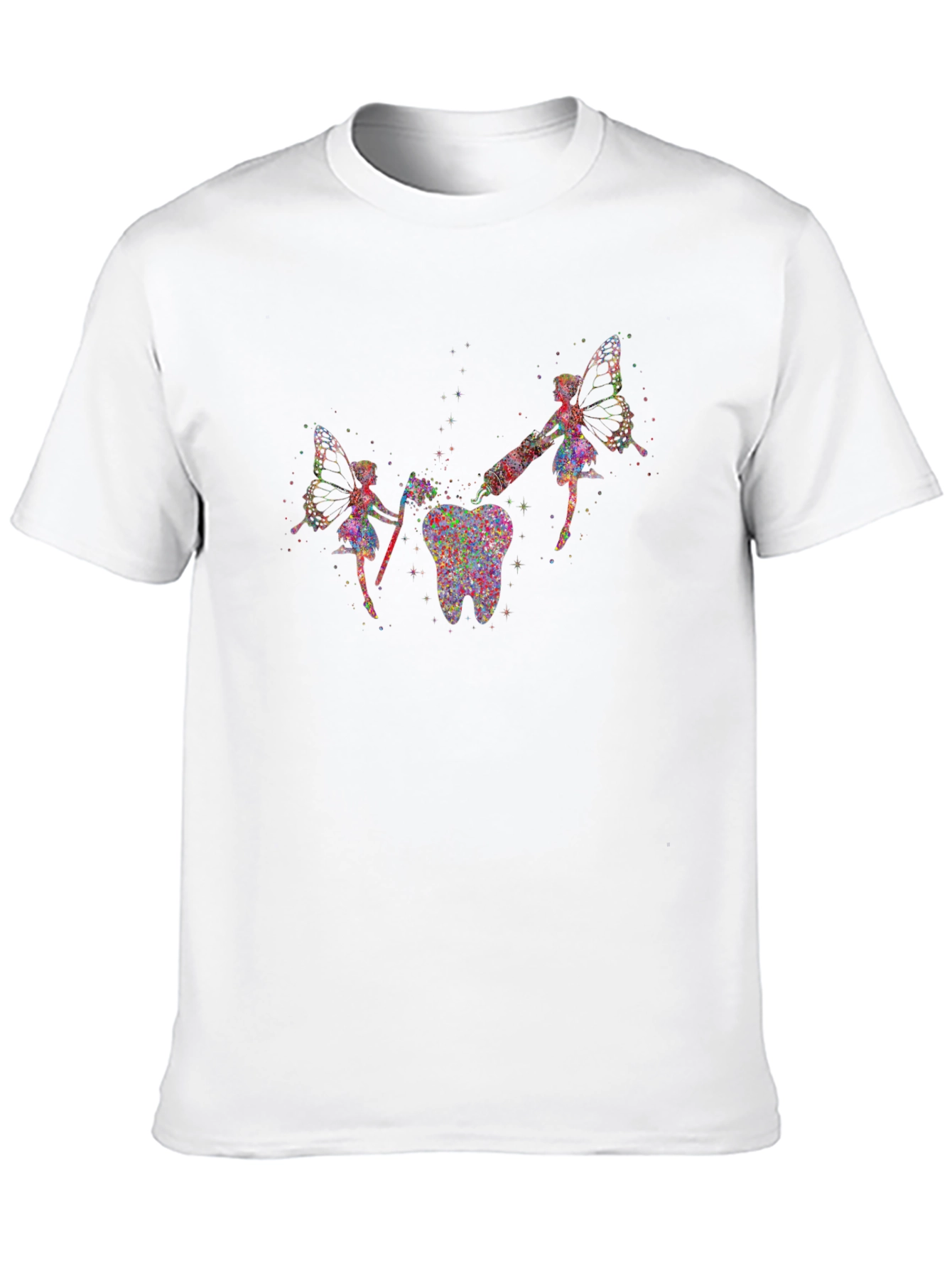 Tooth Fairy Graphic T-Shirt - Unique Dental Art Tee