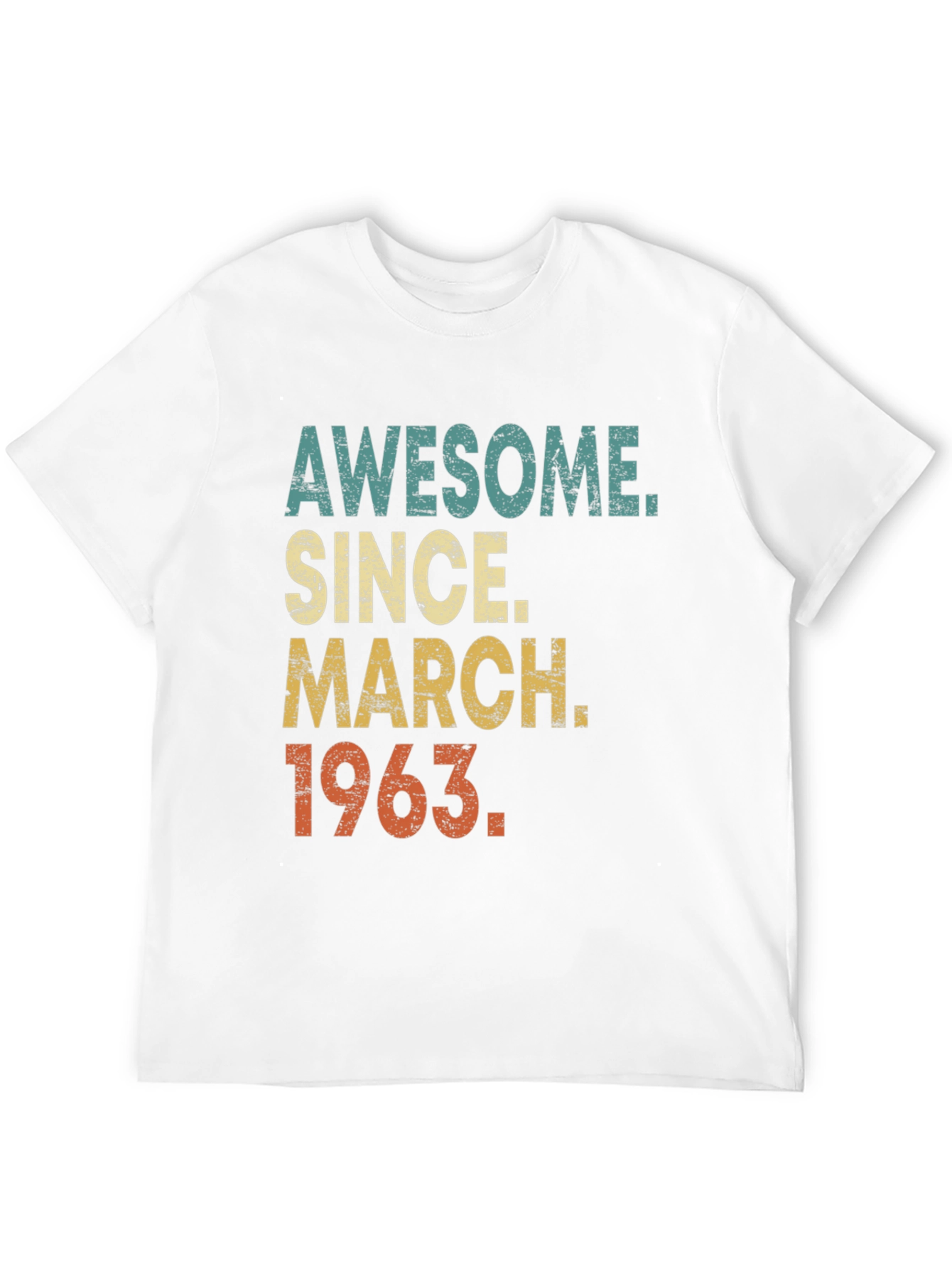 Awesome Since March 1963 Black Graphic Tee