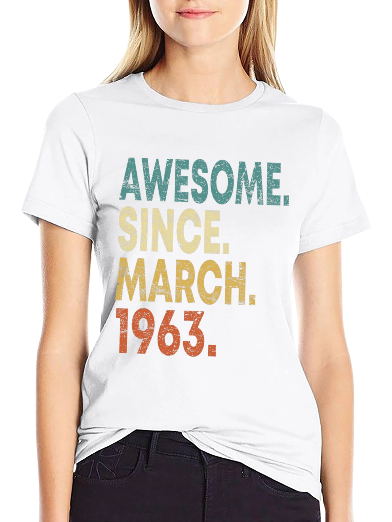 Awesome Since March 1963 Black Graphic Tee
