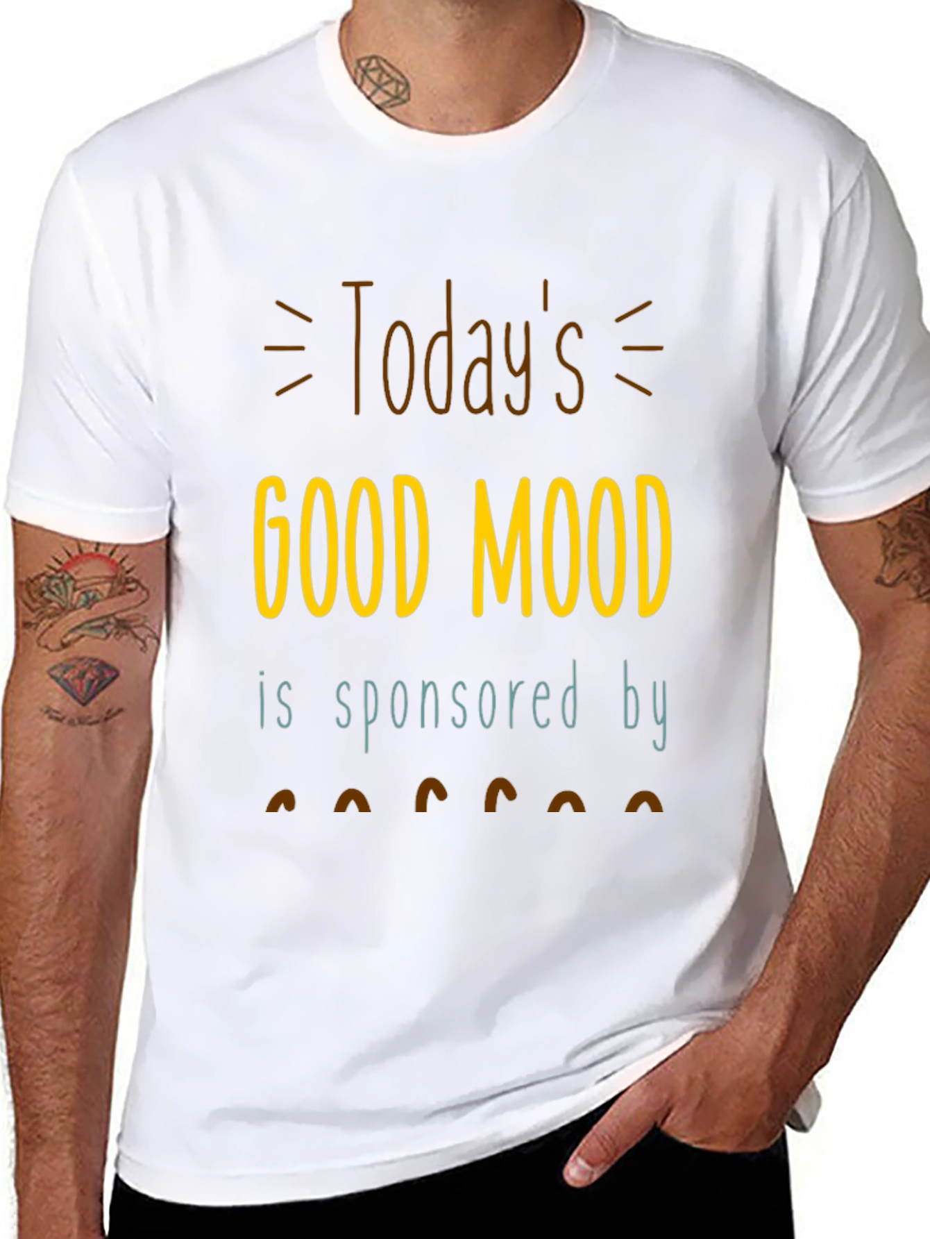 Todays Good Mood T-Shirt | Sponsored by Coffee