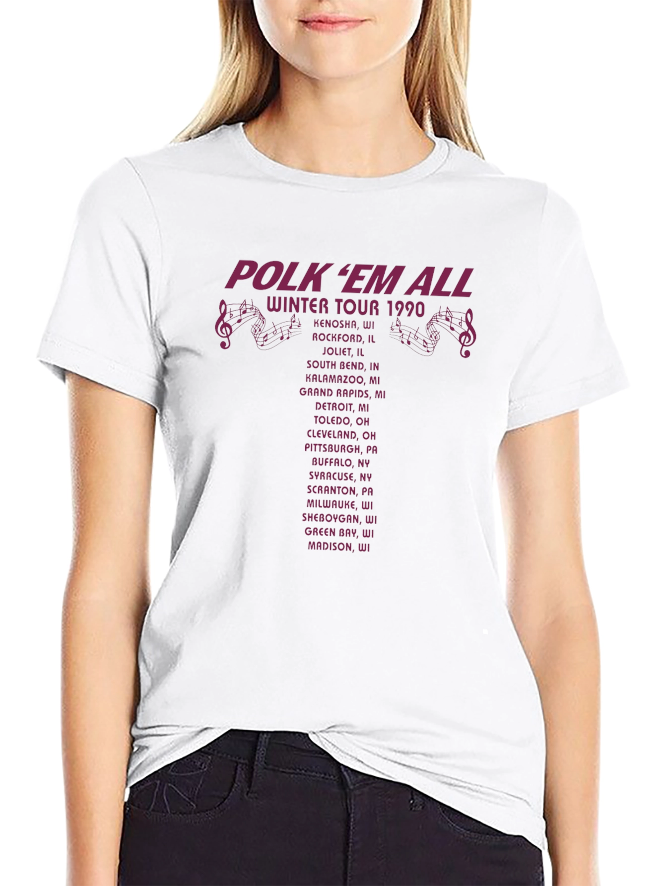 Polkem All Winter Tour 1990 T-Shirt