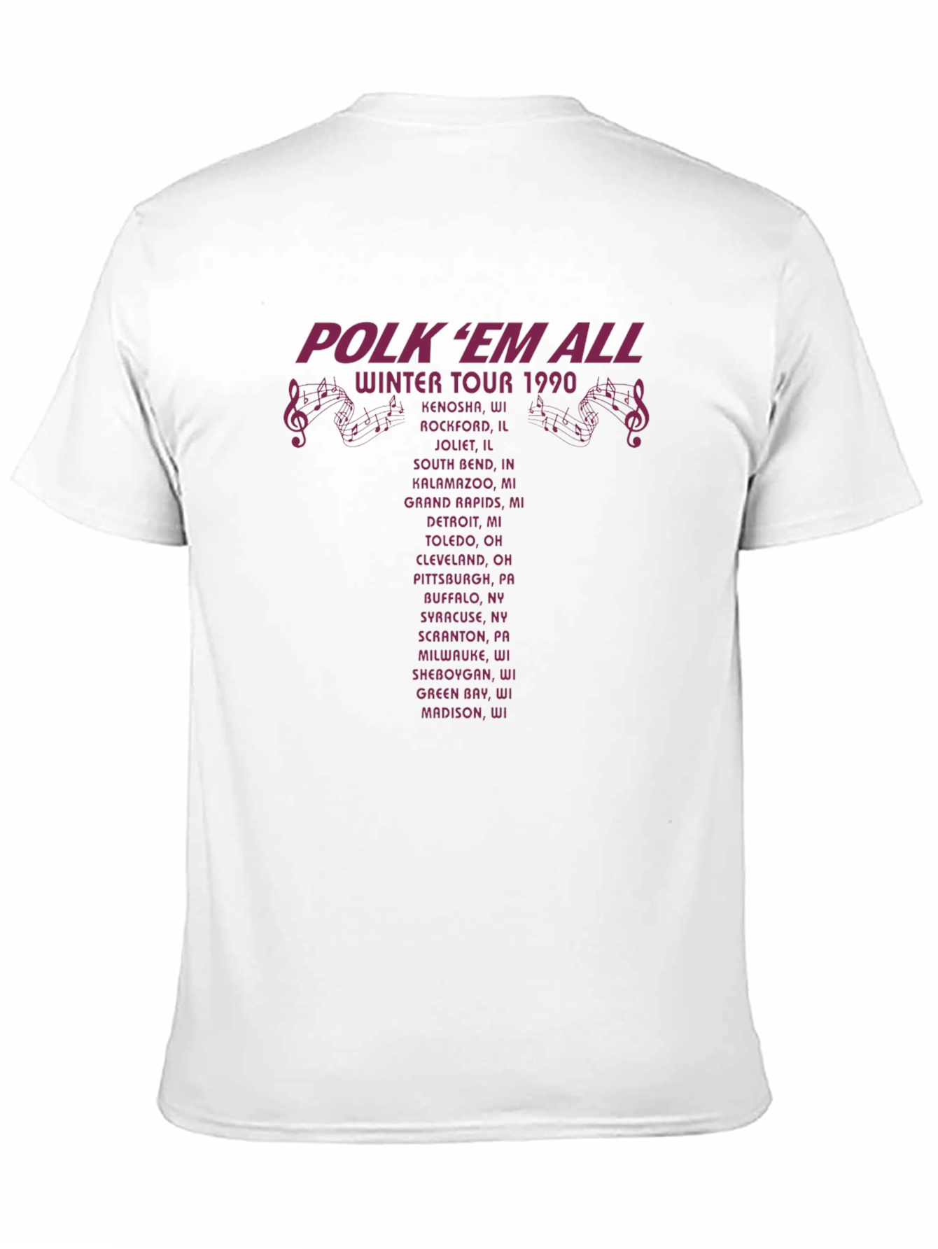 Polkem All Winter Tour 1990 T-Shirt