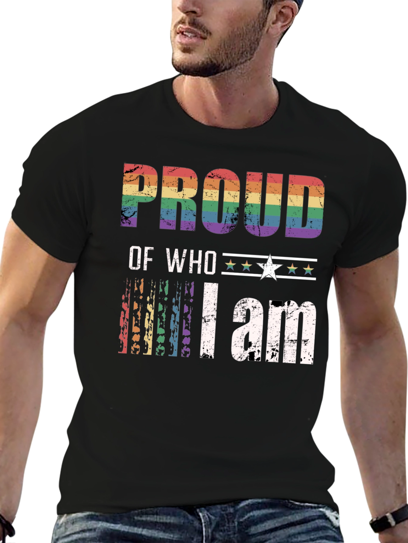 LGBT Pride T-Shirt - Proud of Who I am