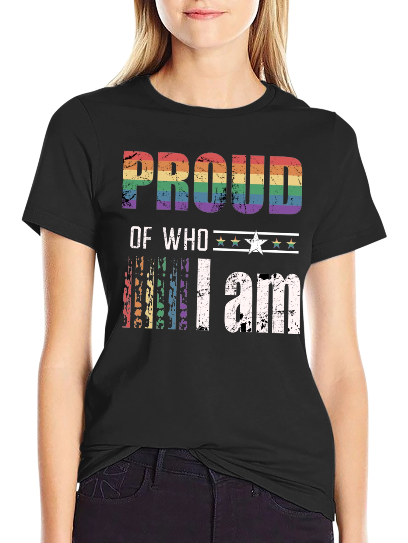 LGBT Pride T-Shirt - Proud of Who I am
