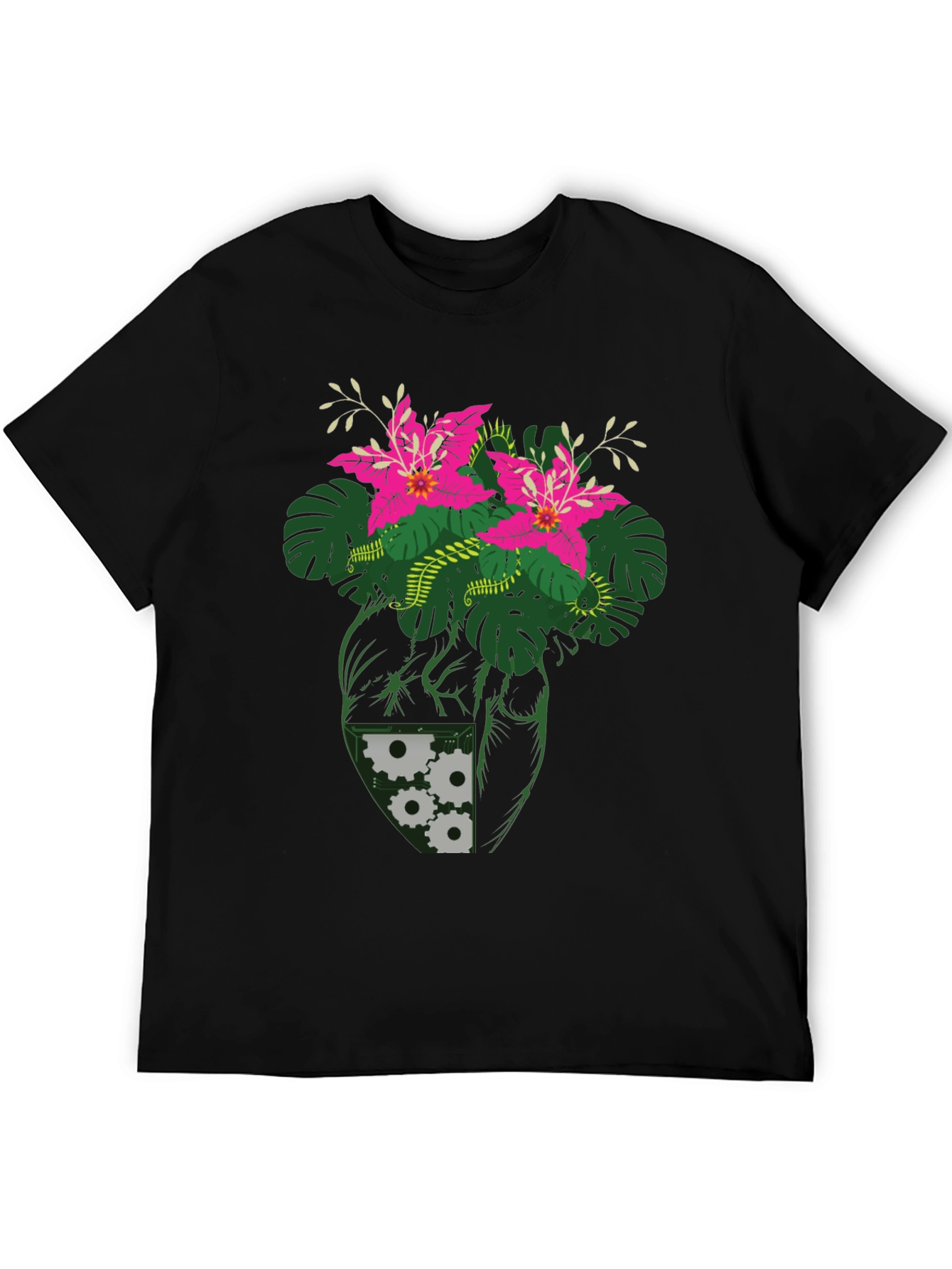 Botanical Heart Gear T-Shirt - Unique Graphic Tee