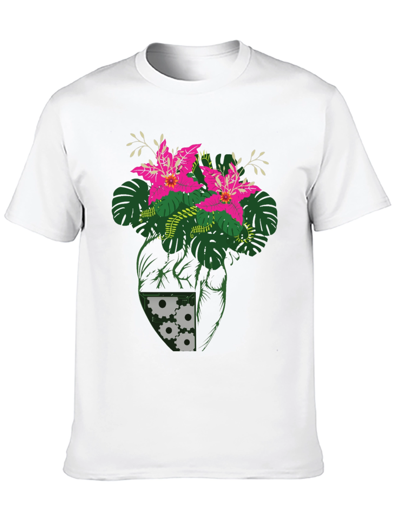 Botanical Heart Gear T-Shirt - Unique Graphic Tee