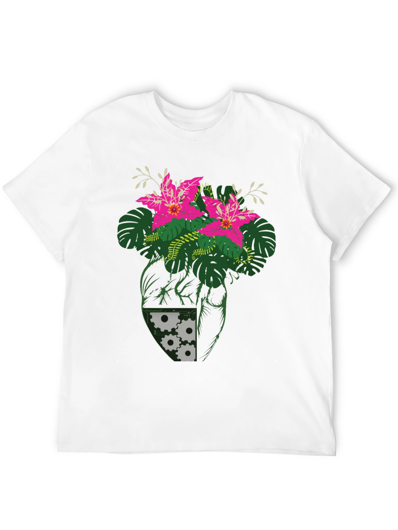 Botanical Heart Gear T-Shirt - Unique Graphic Tee
