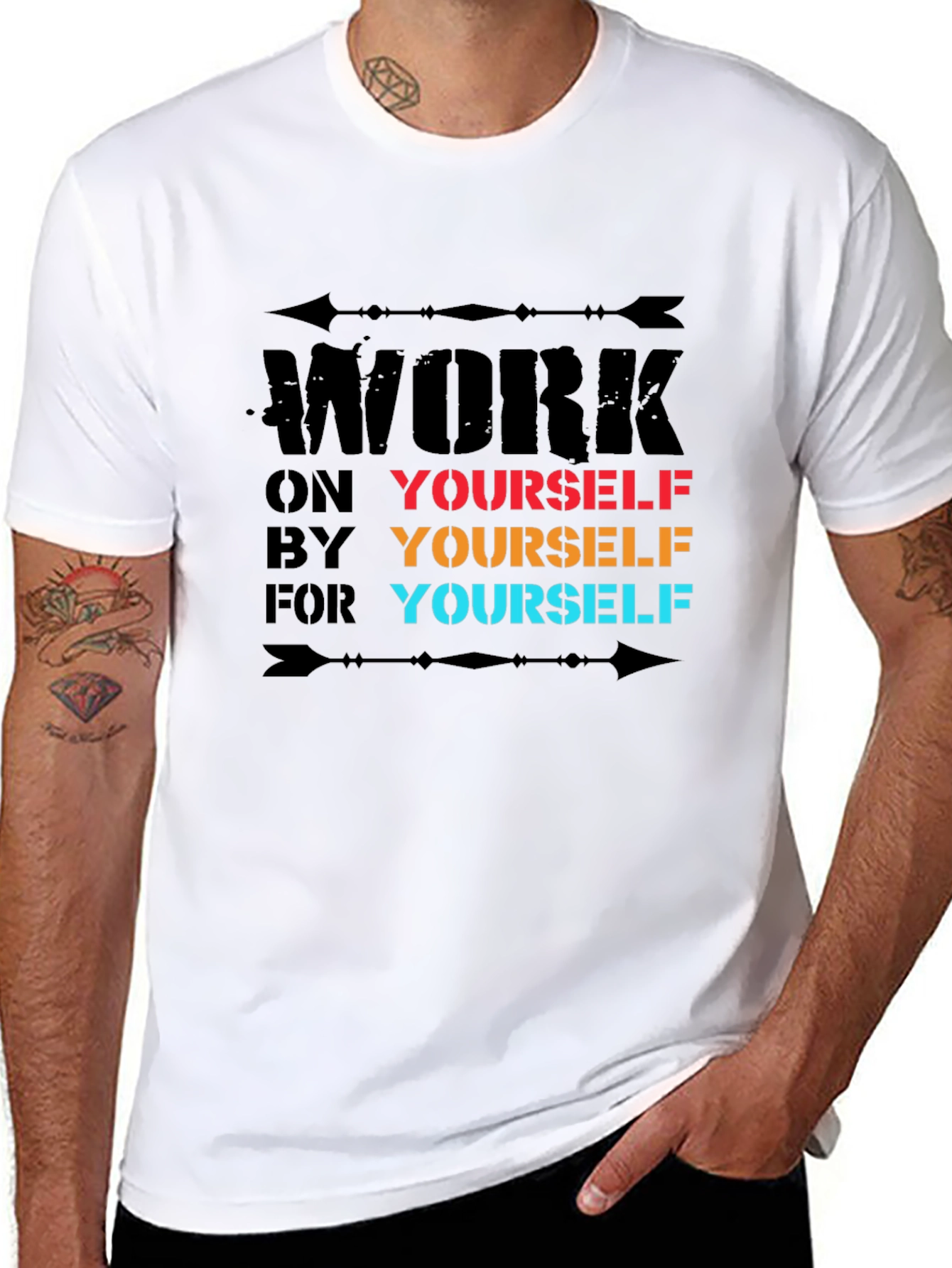 Motivational Work on Yourself Graphic T-Shirt