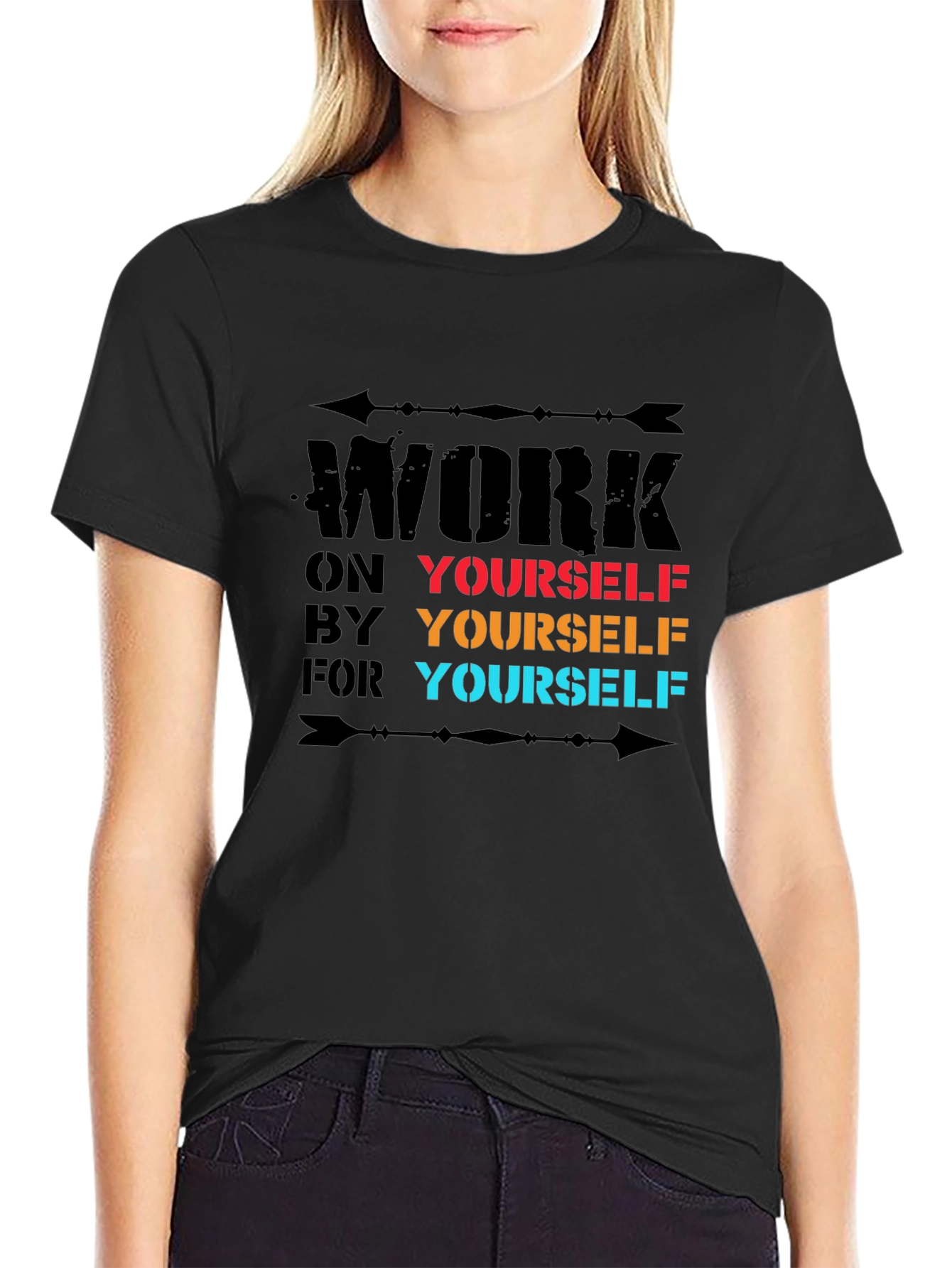 Motivational Work on Yourself Graphic T-Shirt