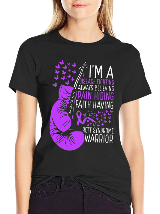 Rett Syndrome Warrior Graphic T-Shirt