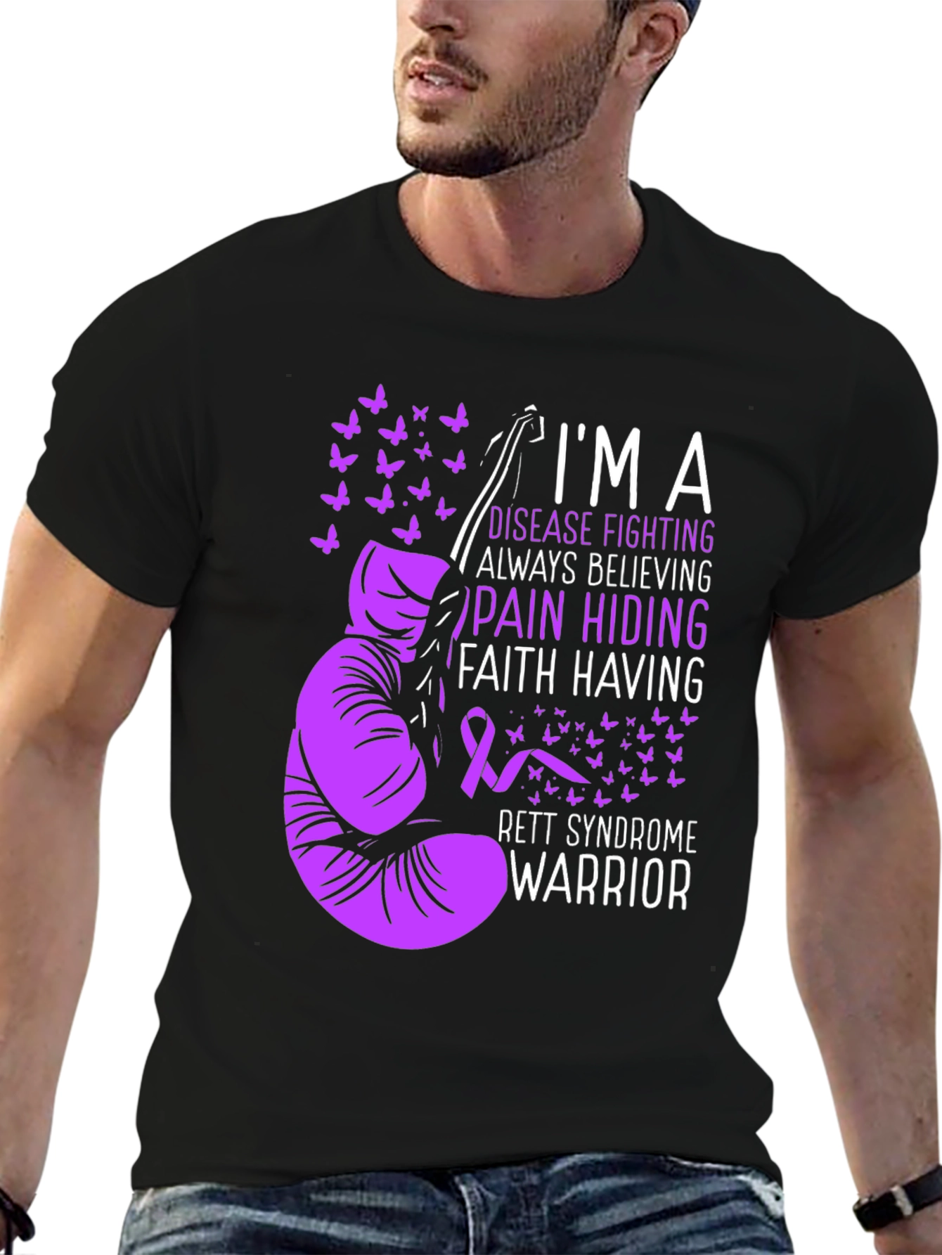 Rett Syndrome Warrior Graphic T-Shirt