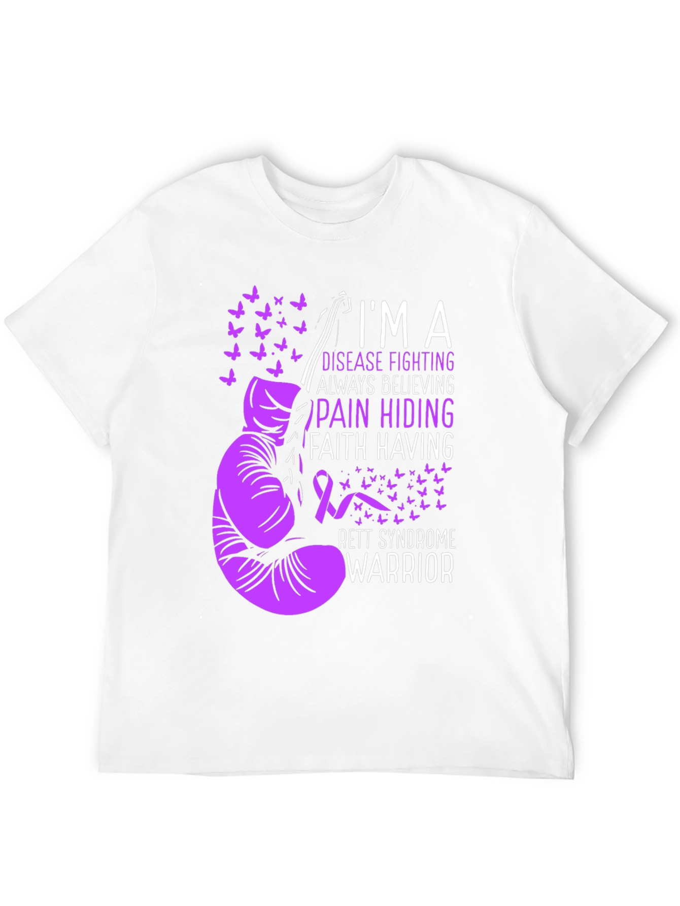 Rett Syndrome Warrior Graphic T-Shirt