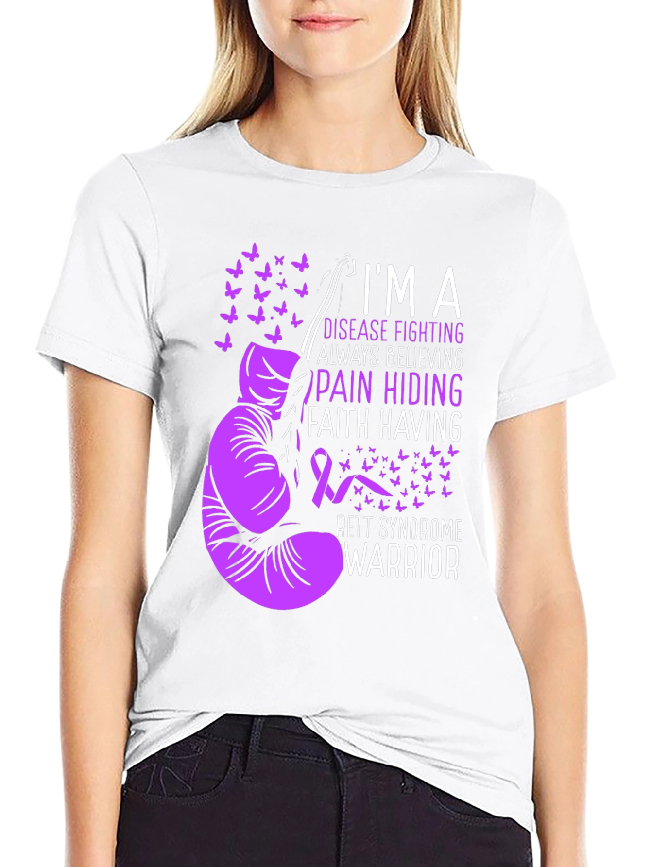 Rett Syndrome Warrior Graphic T-Shirt