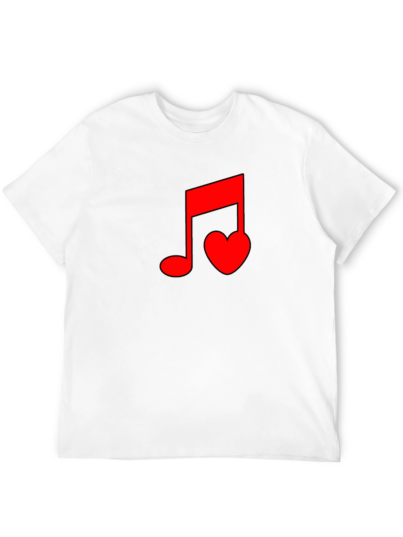 Musical Heartbeat Black T-Shirt