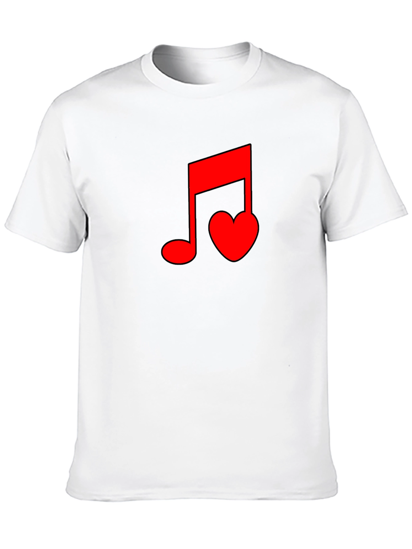 Musical Heartbeat Black T-Shirt