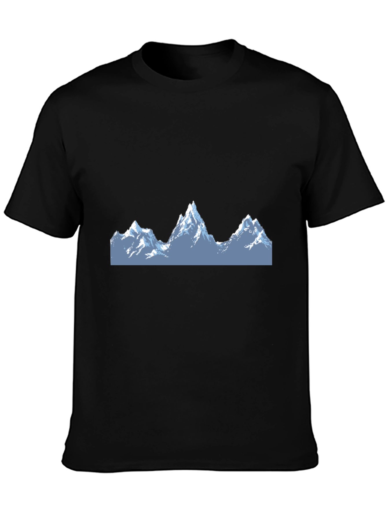 Mountain Peak Graphic Tee - Stylish Black T-Shirt