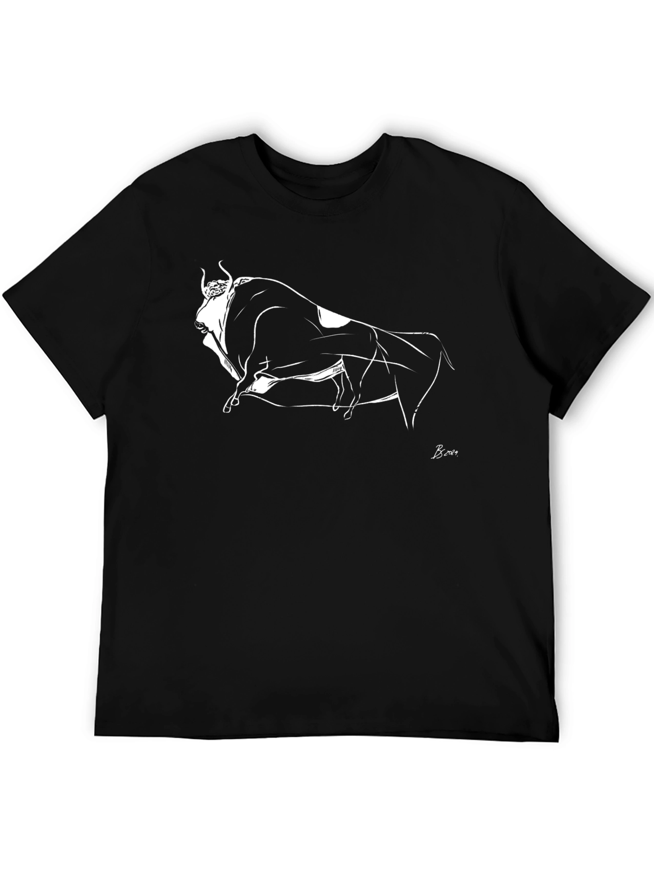 Bull Graphic Tee - Mens Black T-Shirt