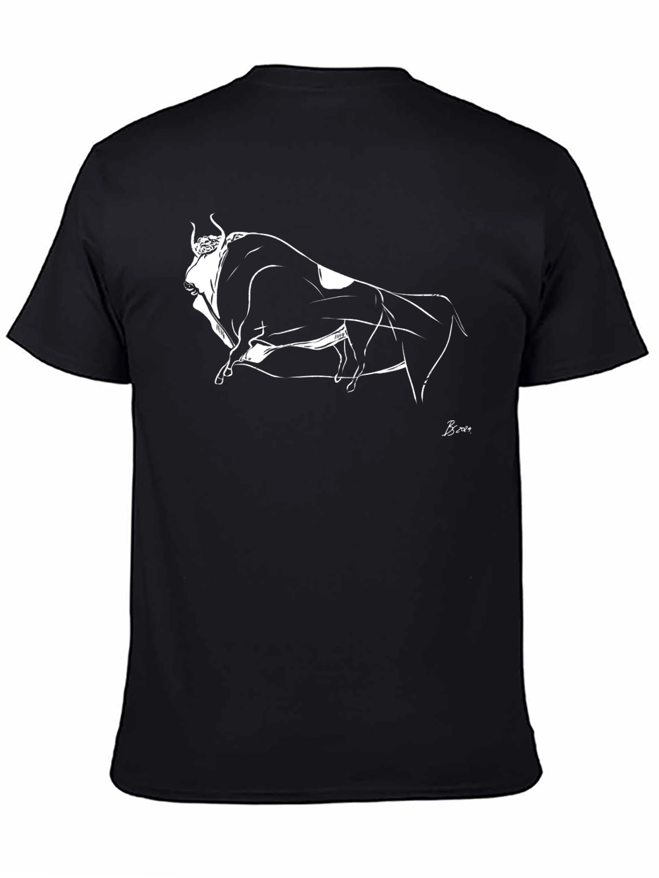 Bull Graphic Tee - Mens Black T-Shirt