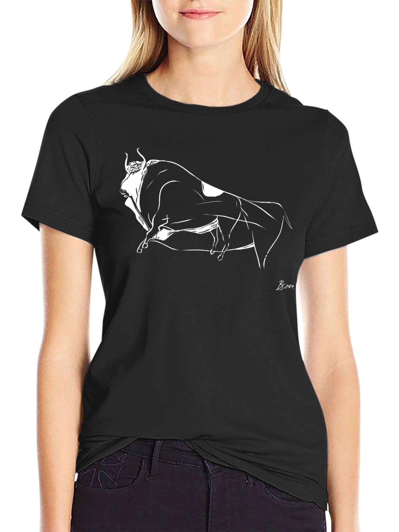 Bull Graphic Tee - Mens Black T-Shirt