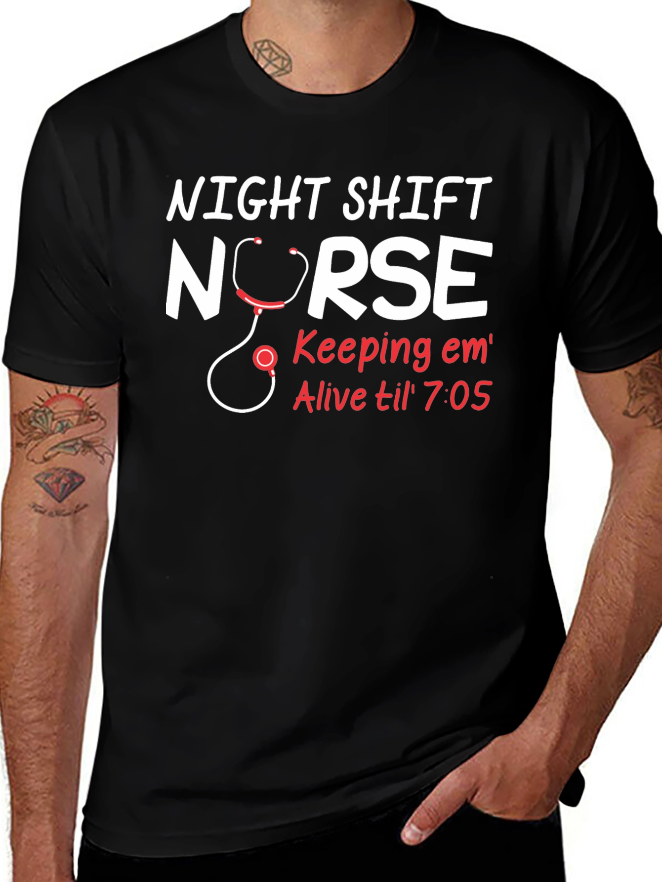 Night Shift Nurse T-Shirt - Funny Nurse Tee