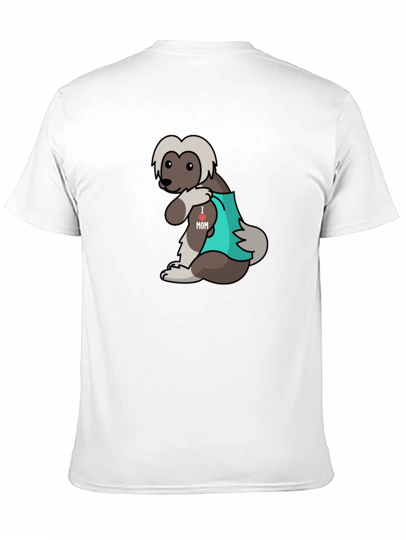 Funny I Love Mom Dog Tattoo T-Shirt