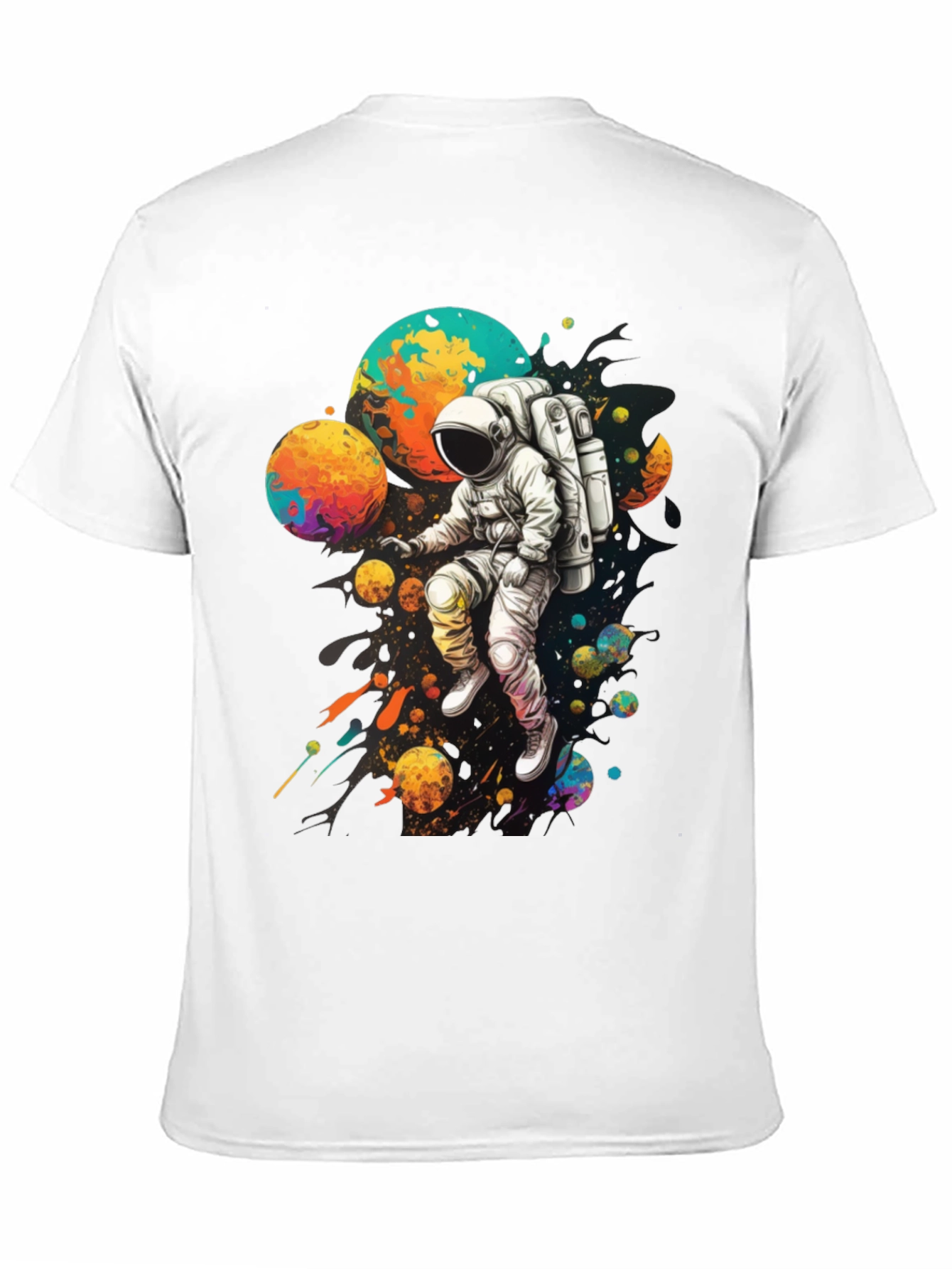 Astronaut Galaxy Graphic T-Shirt - Space Adventure