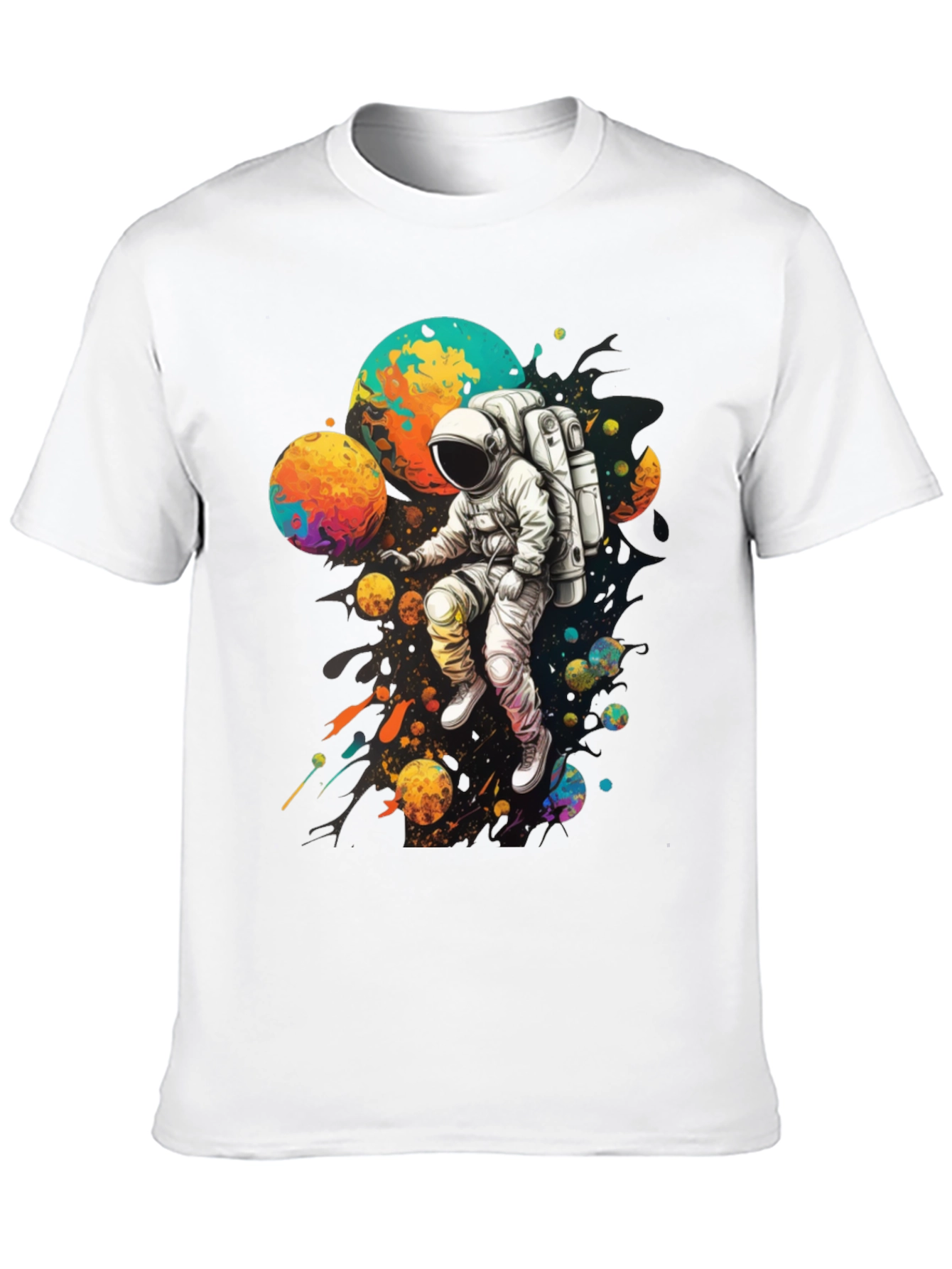 Astronaut Galaxy Graphic T-Shirt - Space Adventure