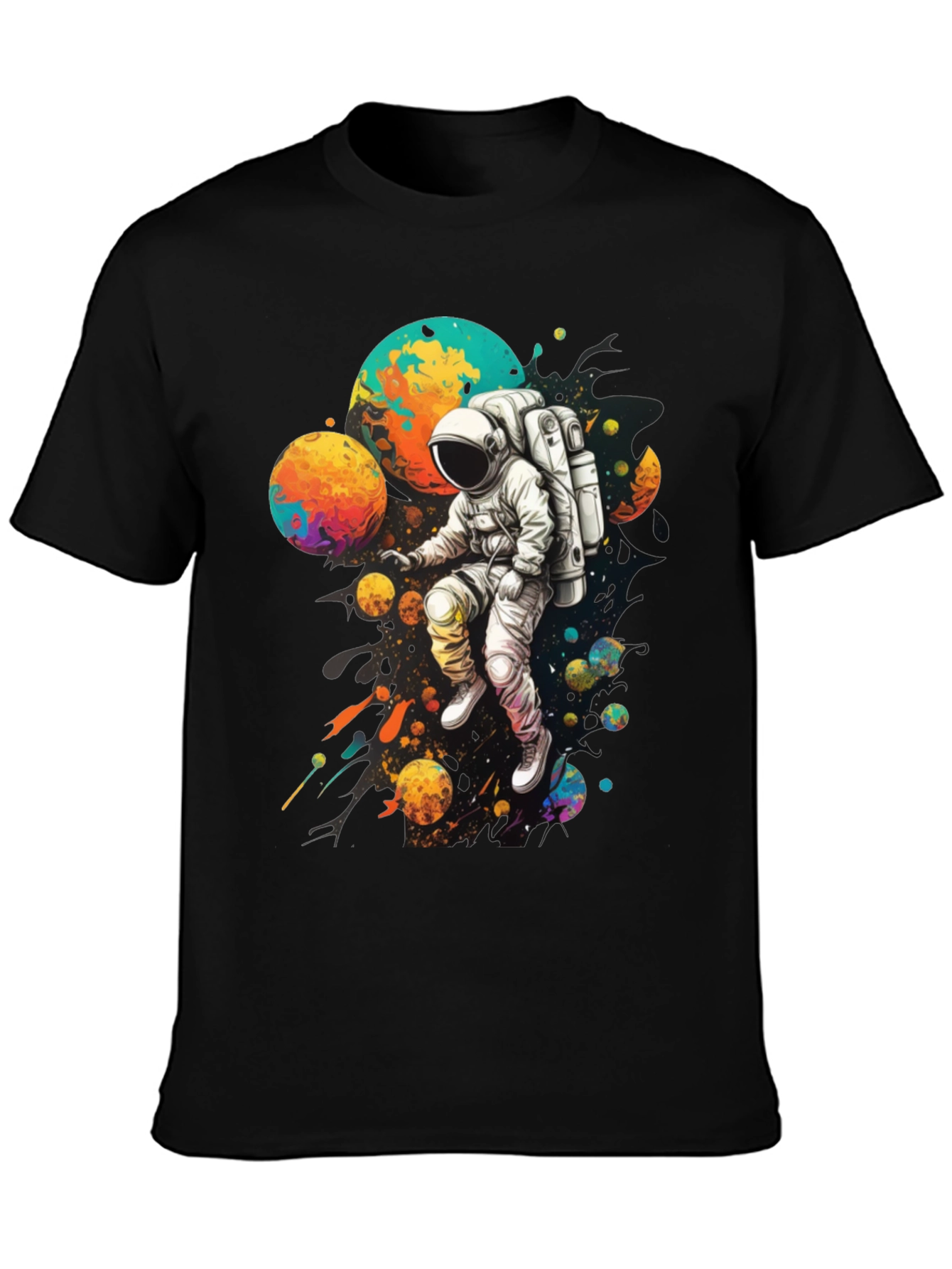 Astronaut Galaxy Graphic T-Shirt - Space Adventure
