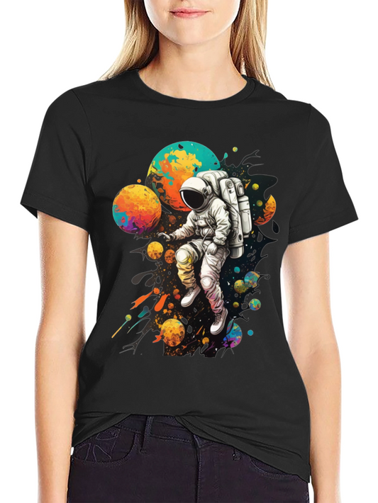 Astronaut Galaxy Graphic T-Shirt - Space Adventure