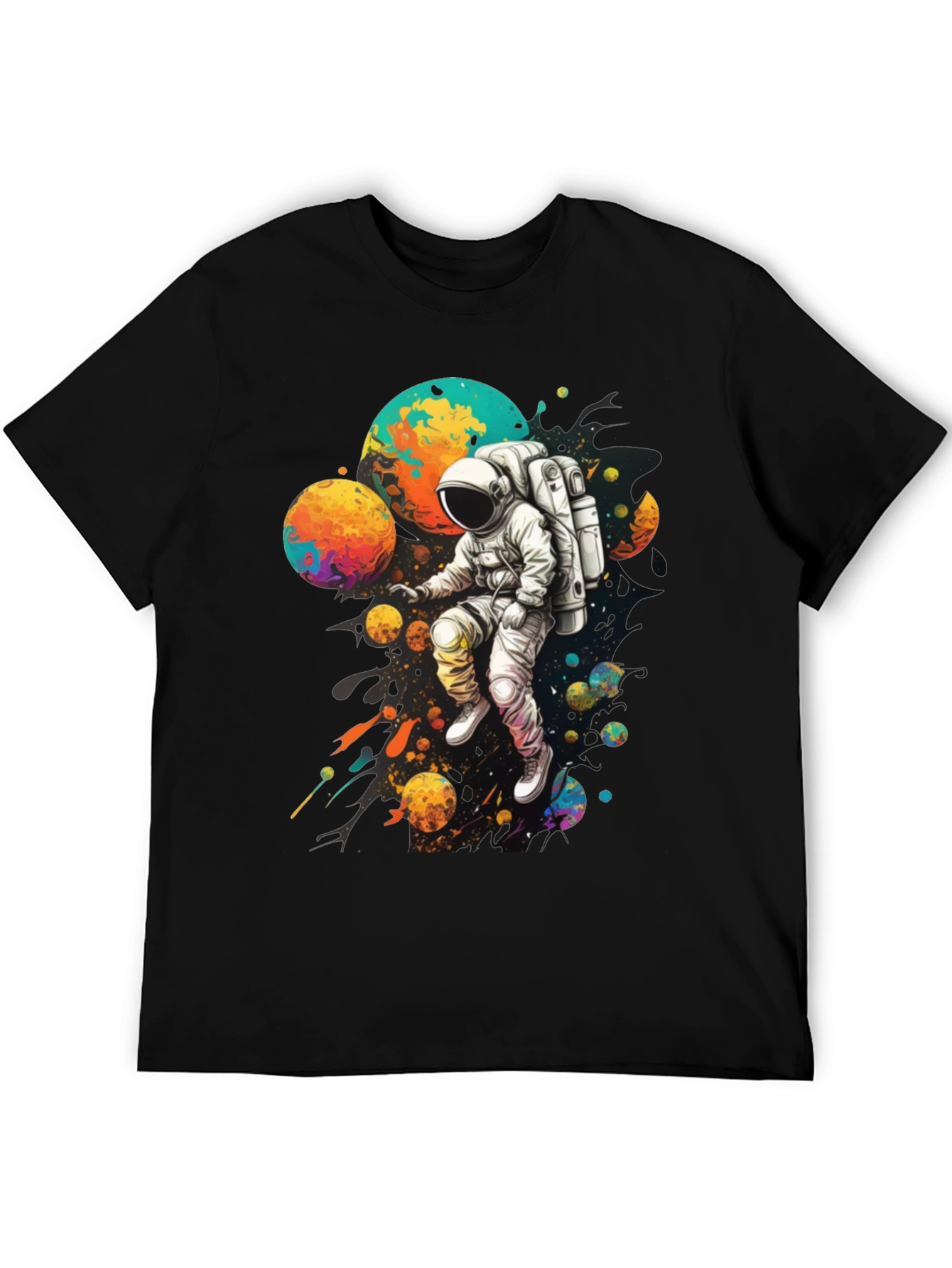 Astronaut Galaxy Graphic T-Shirt - Space Adventure