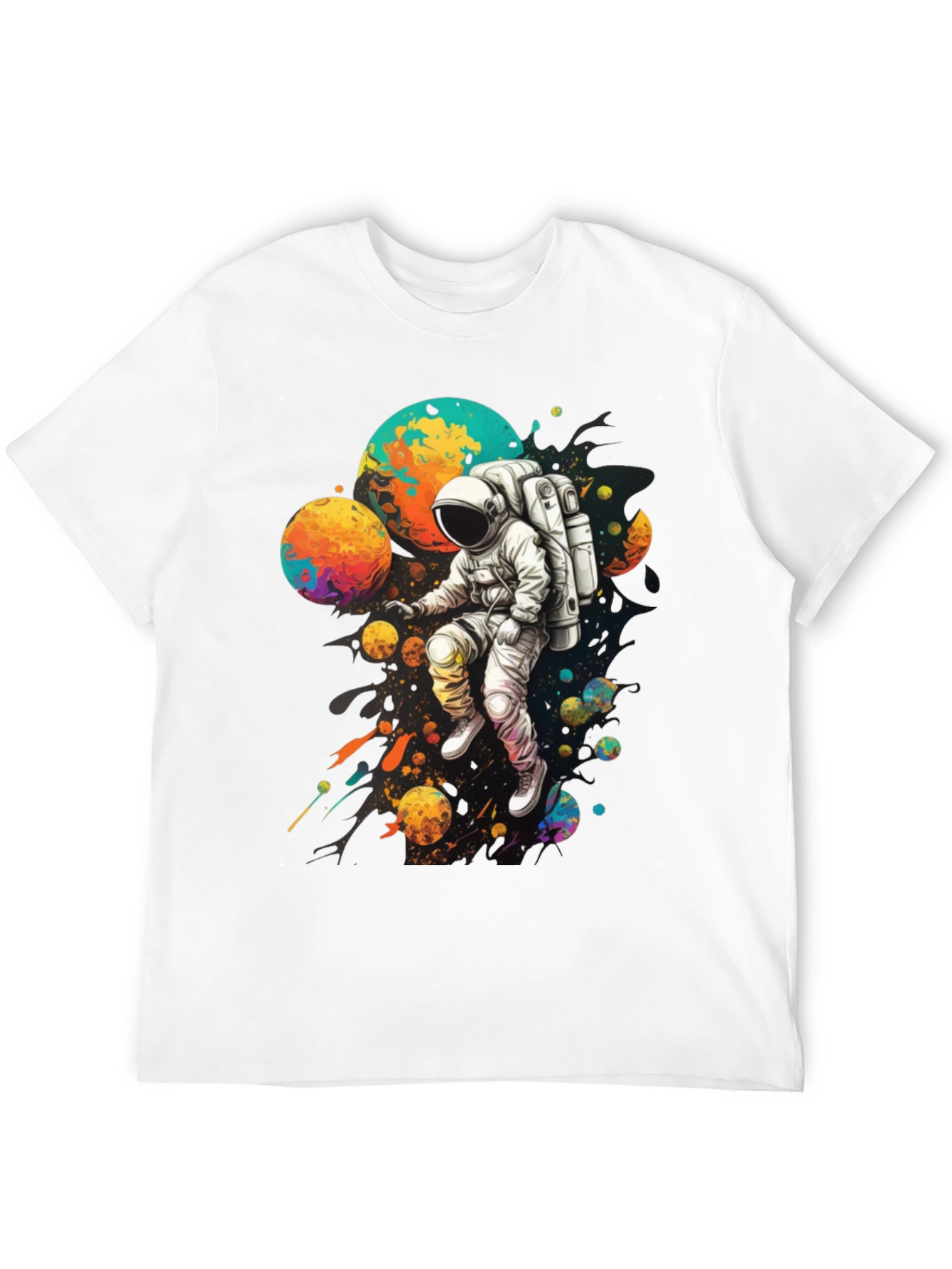 Astronaut Galaxy Graphic T-Shirt - Space Adventure