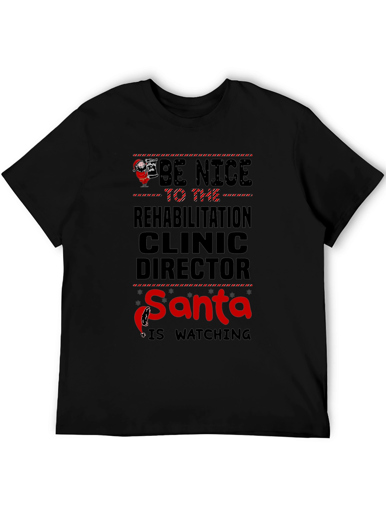 Rehabilitation Clinic Director Santa Christmas T-Shirt