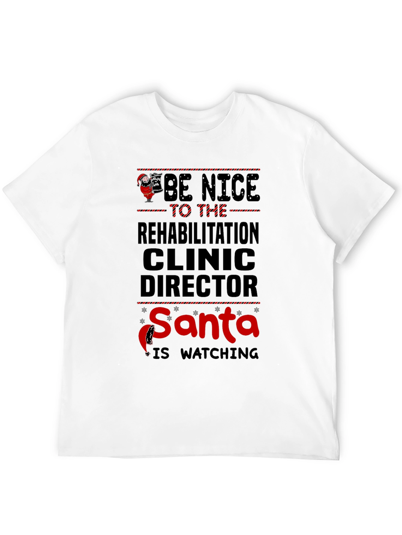 Rehabilitation Clinic Director Santa Christmas T-Shirt