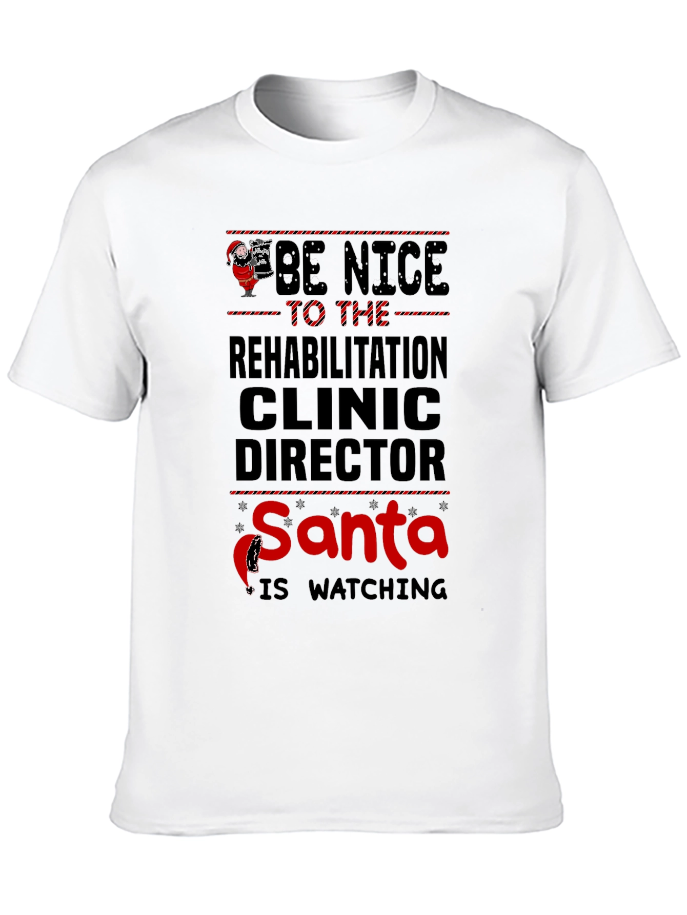 Rehabilitation Clinic Director Santa Christmas T-Shirt