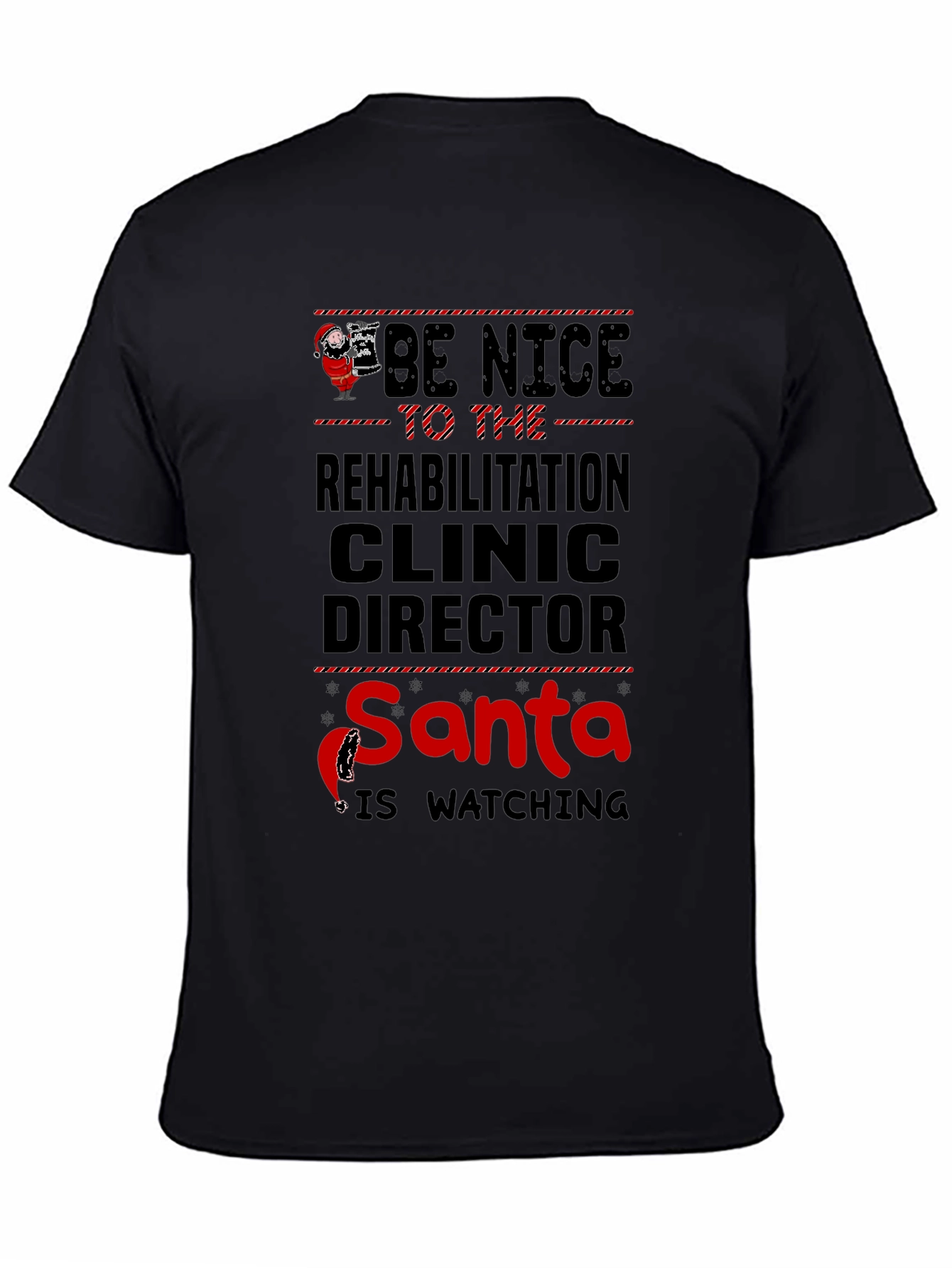 Rehabilitation Clinic Director Santa Christmas T-Shirt