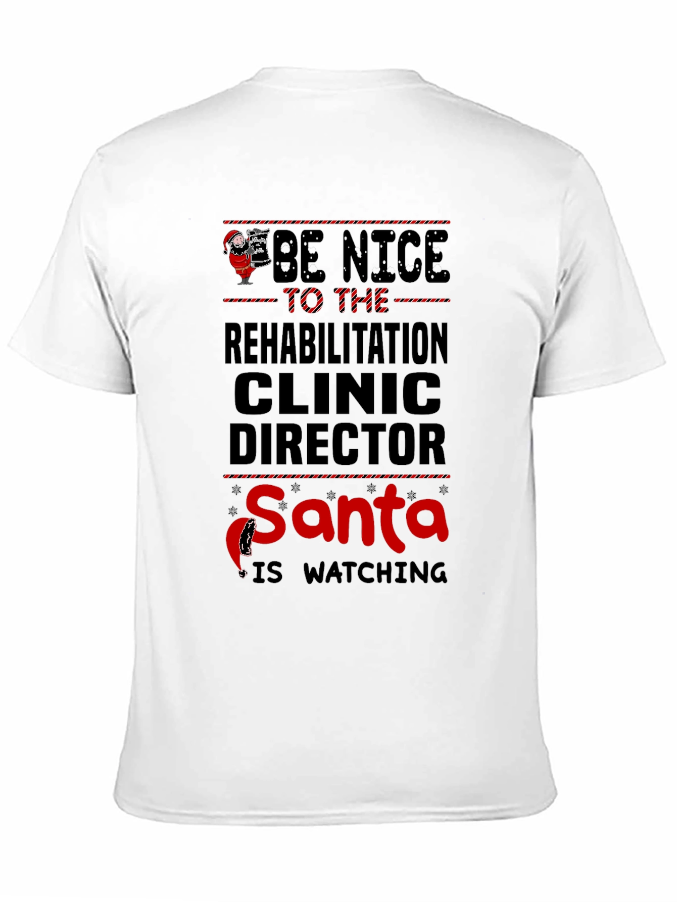Rehabilitation Clinic Director Santa Christmas T-Shirt