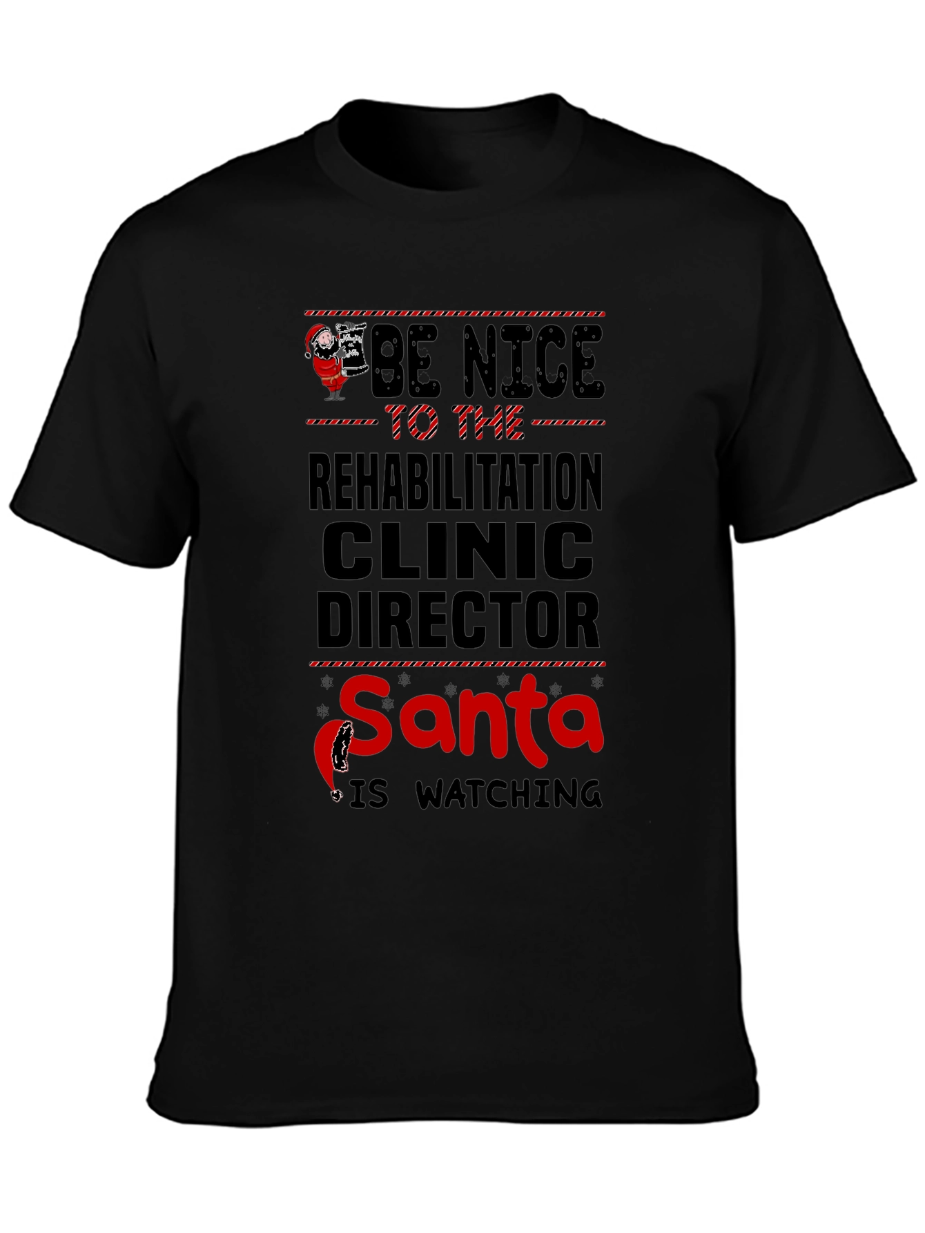 Rehabilitation Clinic Director Santa Christmas T-Shirt