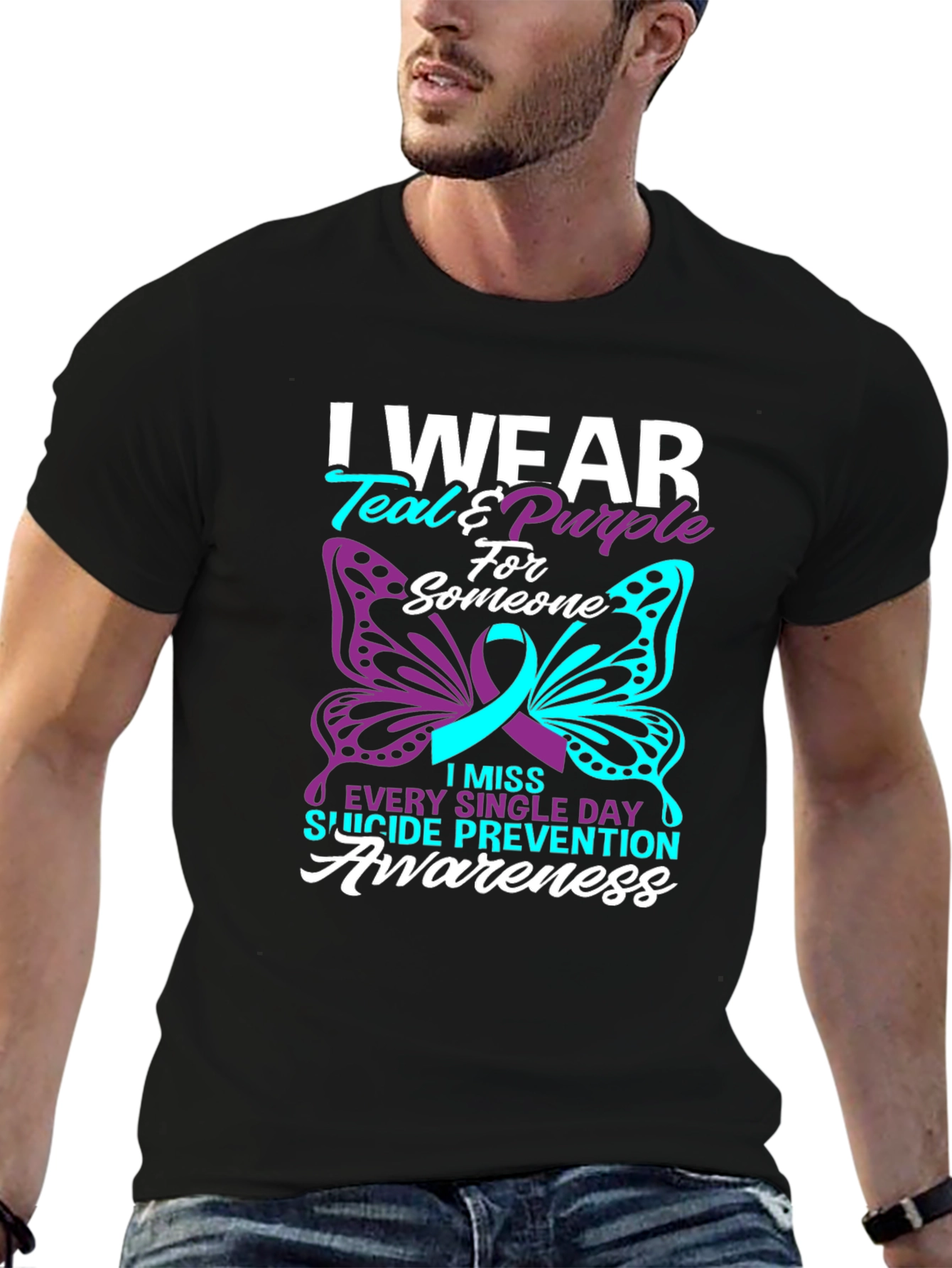 Suicide Prevention Awareness Butterfly T-Shirt