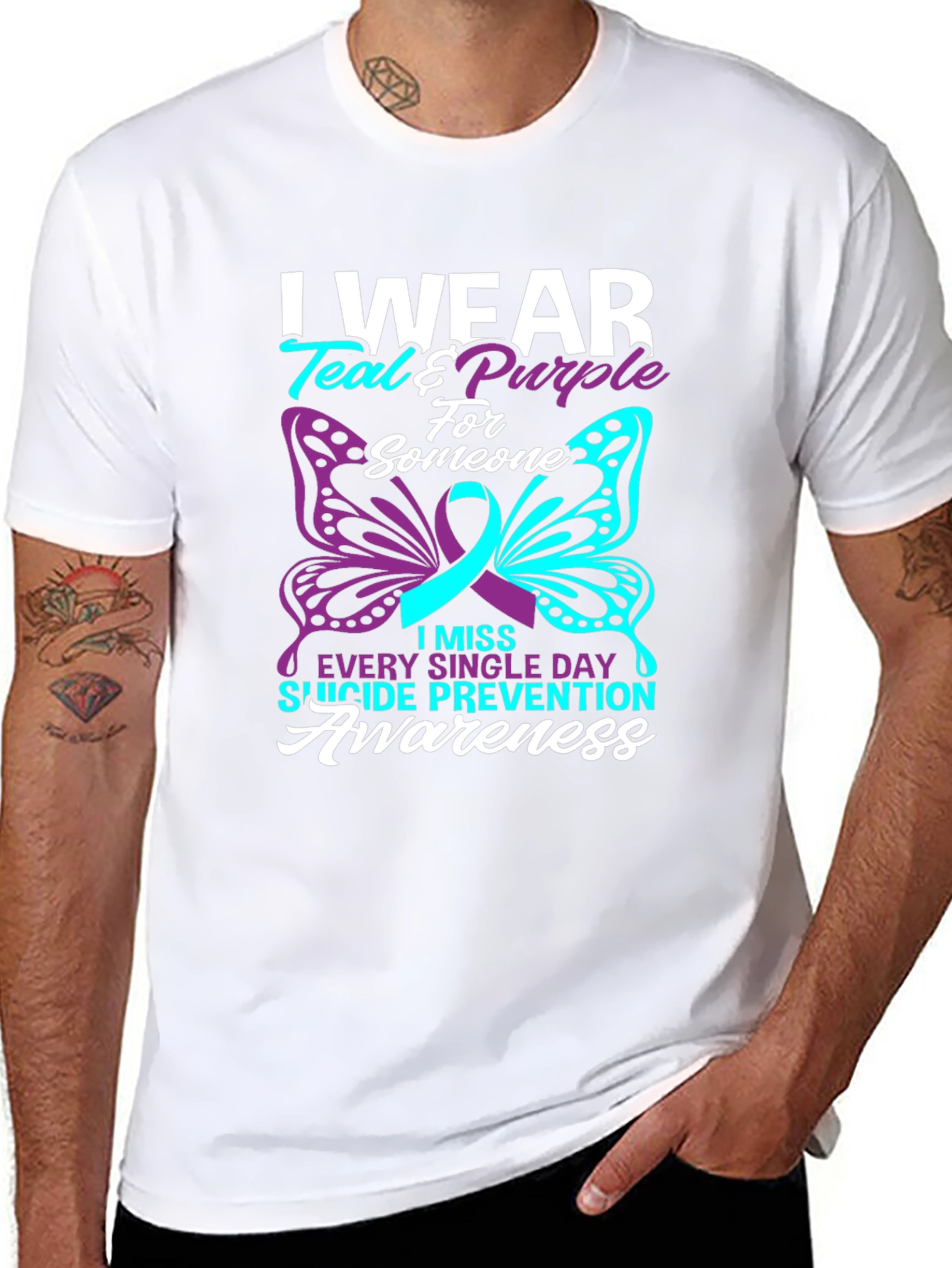 Suicide Prevention Awareness Butterfly T-Shirt