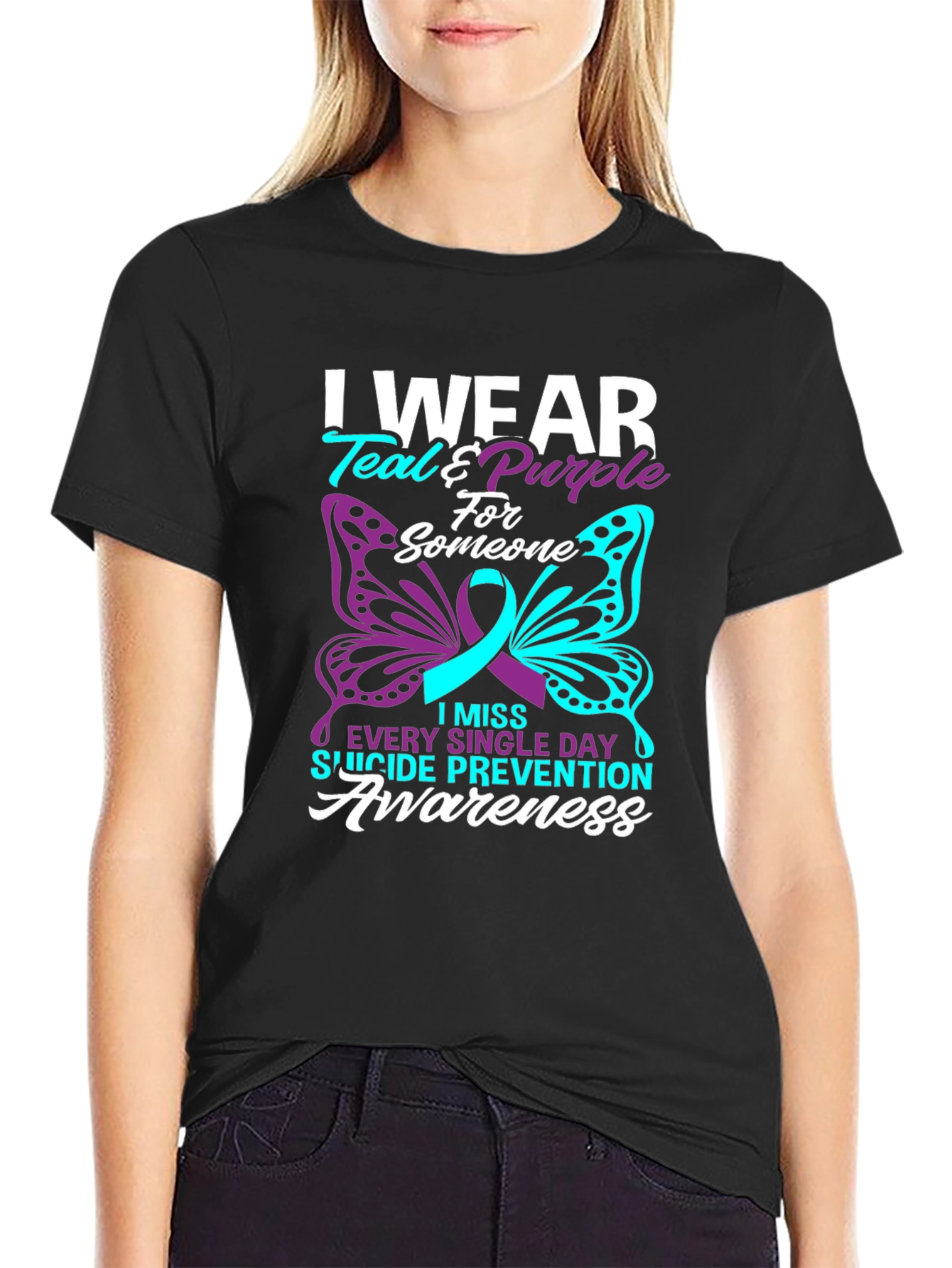 Suicide Prevention Awareness Butterfly T-Shirt