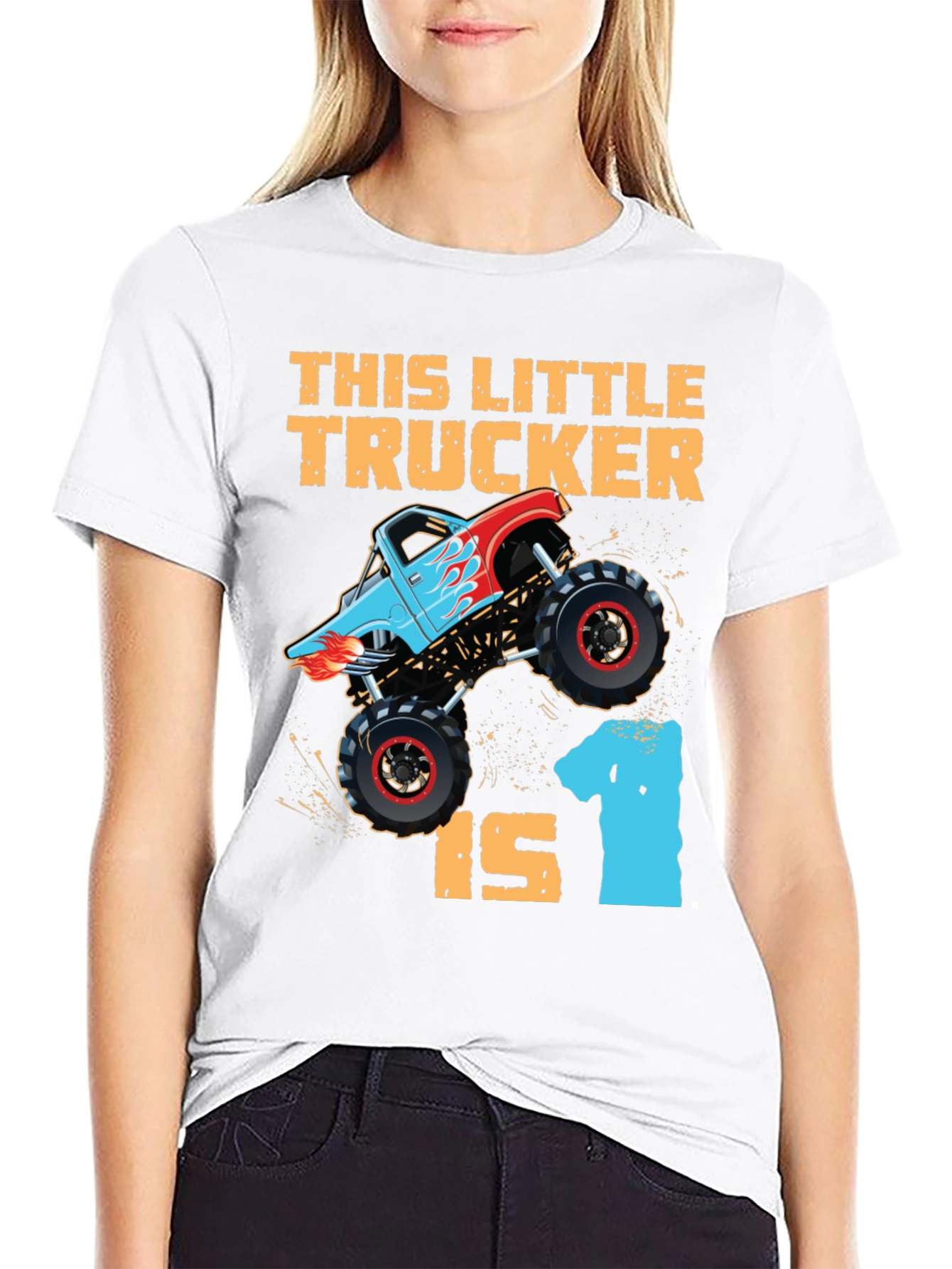 Little Trucker 1st Birthday T-Shirt