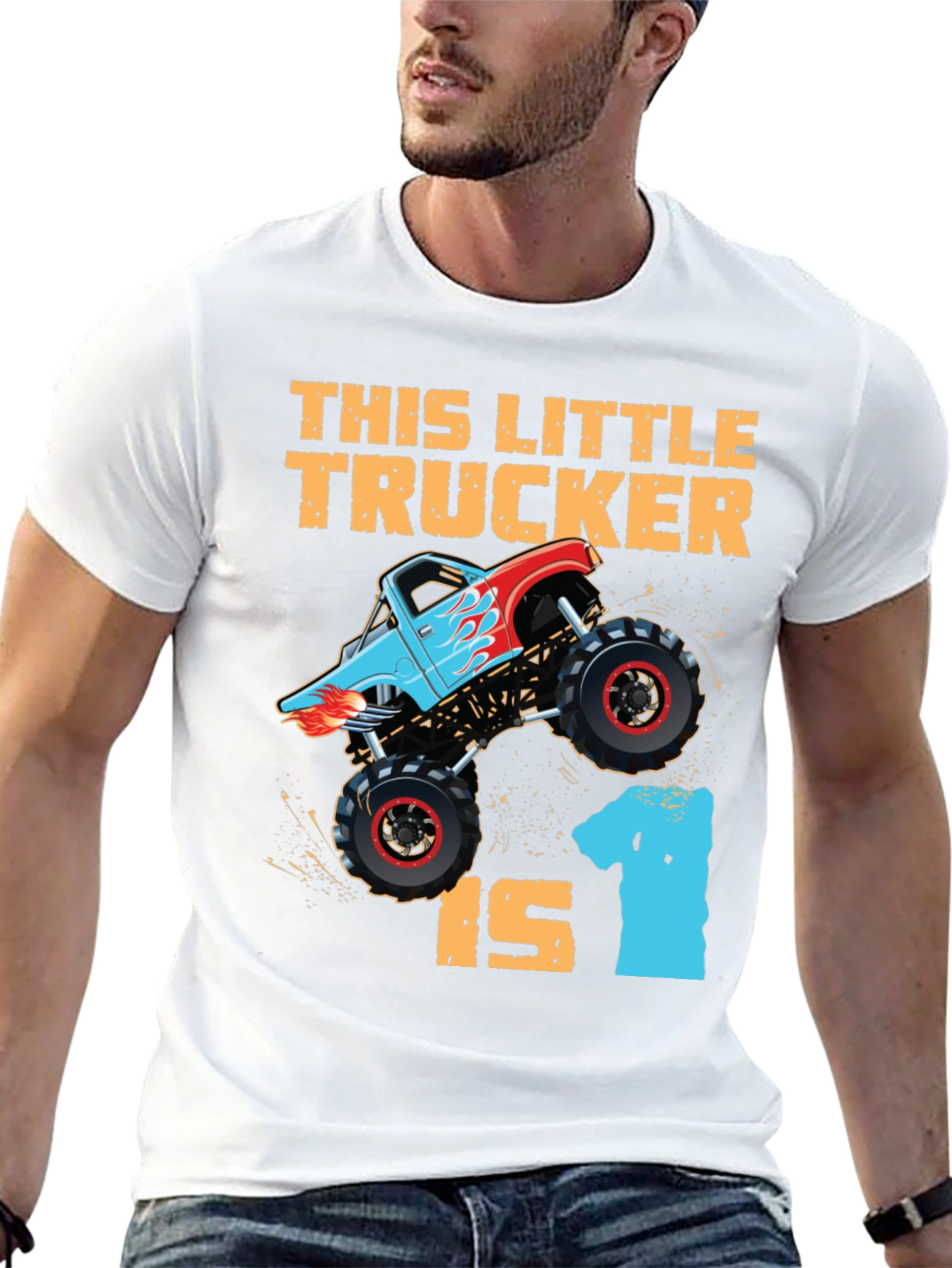Little Trucker 1st Birthday T-Shirt