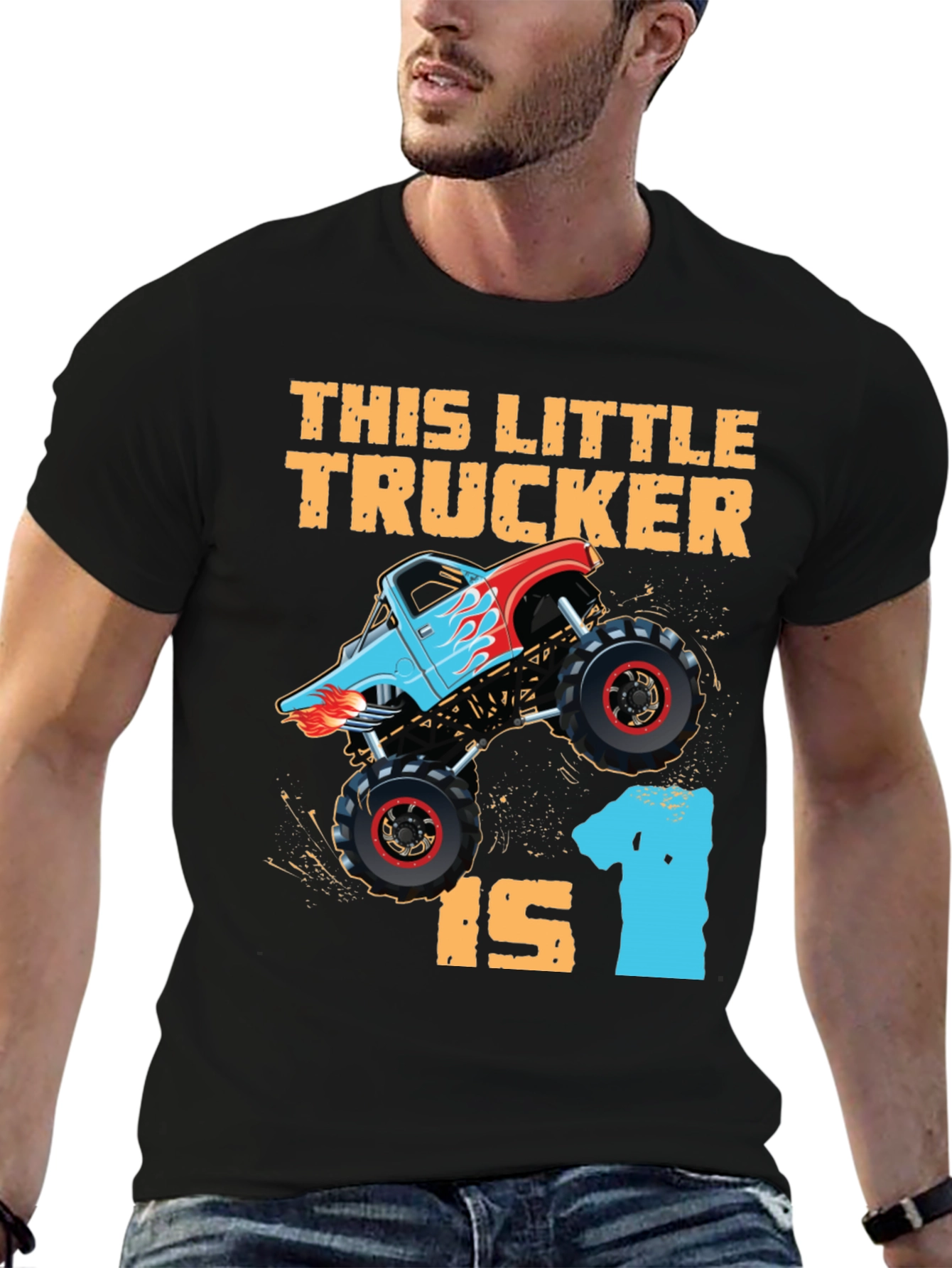 Little Trucker 1st Birthday T-Shirt