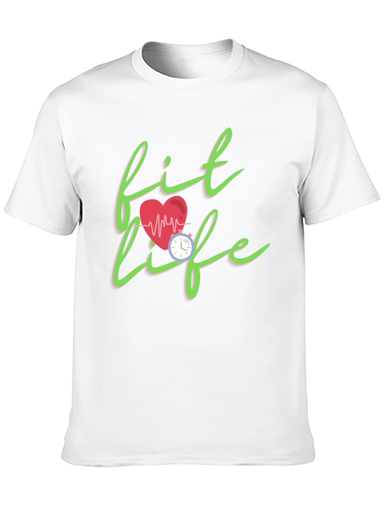 Fit Life Graphic Tee - Stylish Fitness Motivation