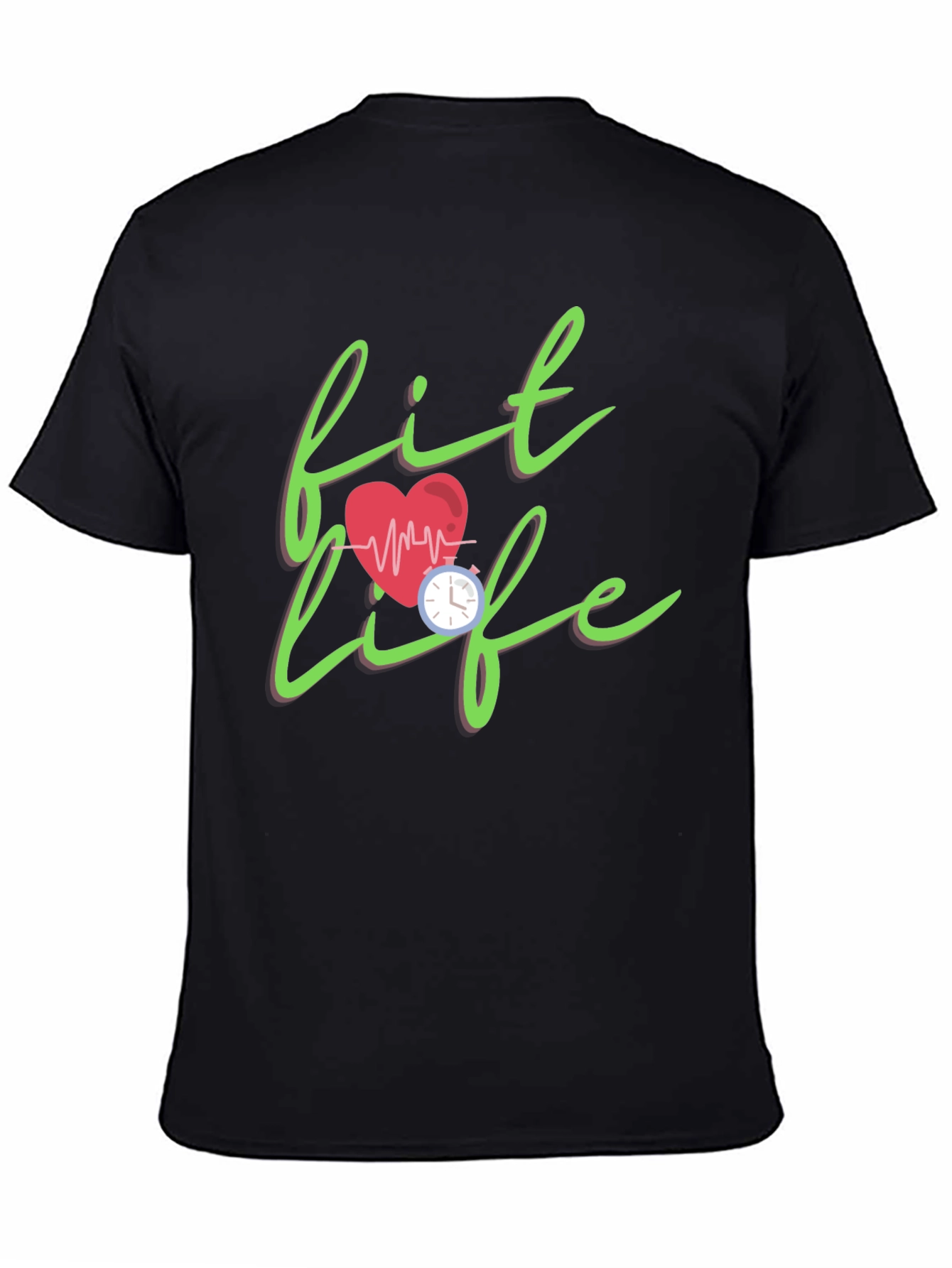 Fit Life Graphic Tee - Stylish Fitness Motivation