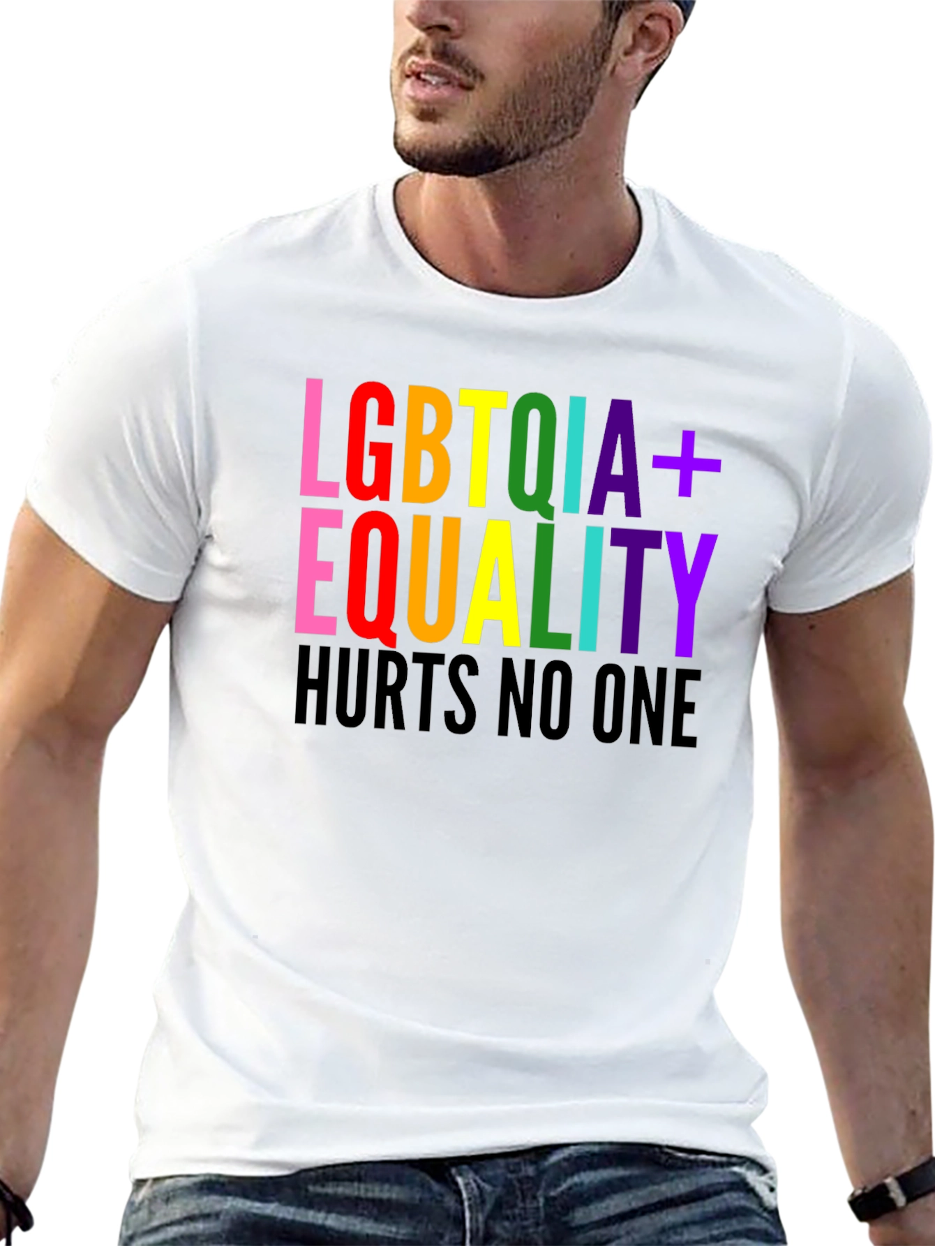 LGBTQIA+ Equality T-Shirt - Hurts No One