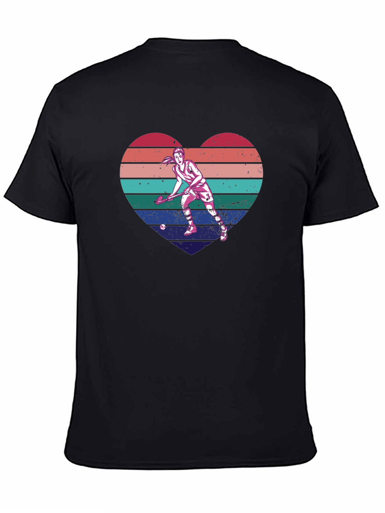 Field Hockey Heart T-Shirt Sports Tee