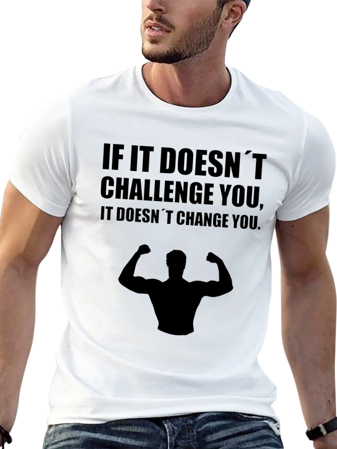 Motivational Gym T-Shirt - Challenge & Change