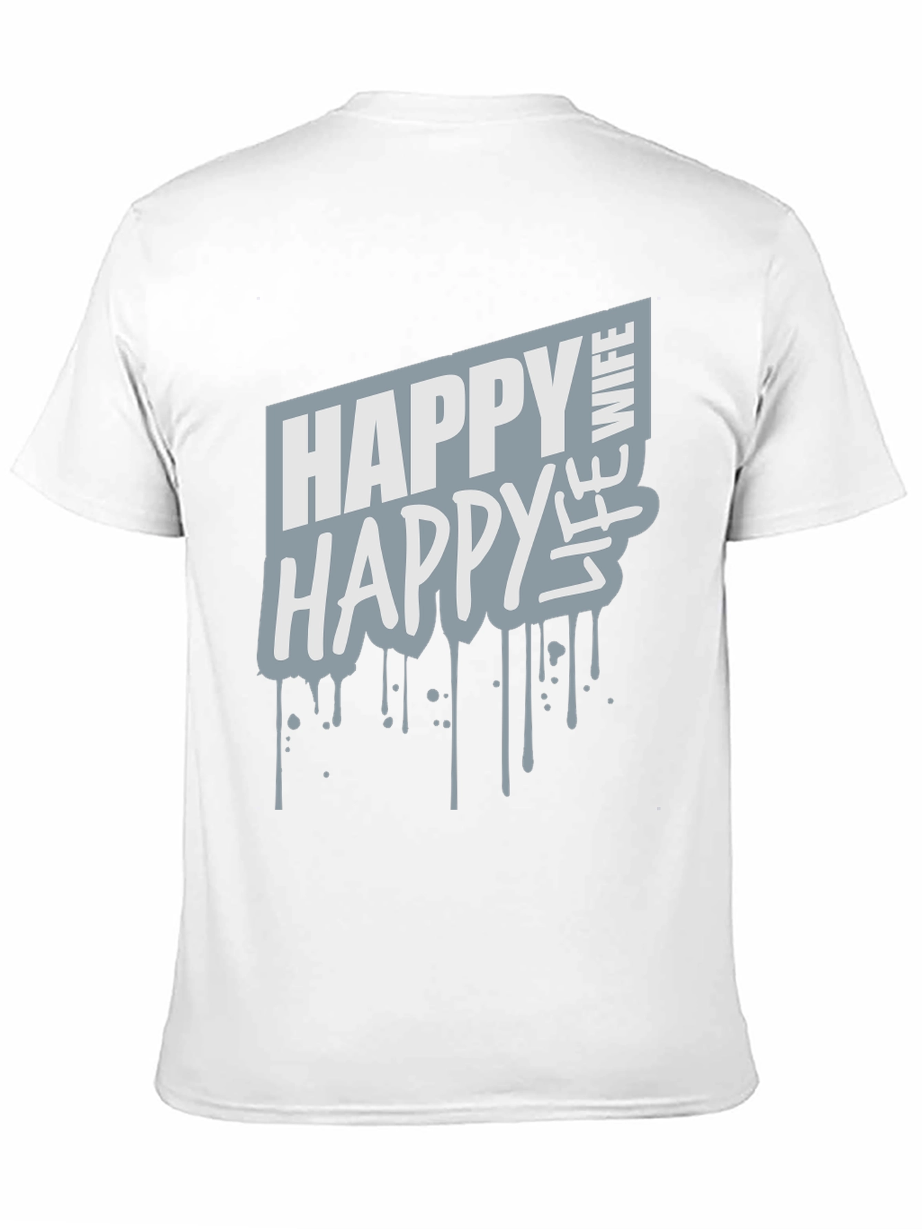 Happy Wife Happy Life Graphic Tee - Black